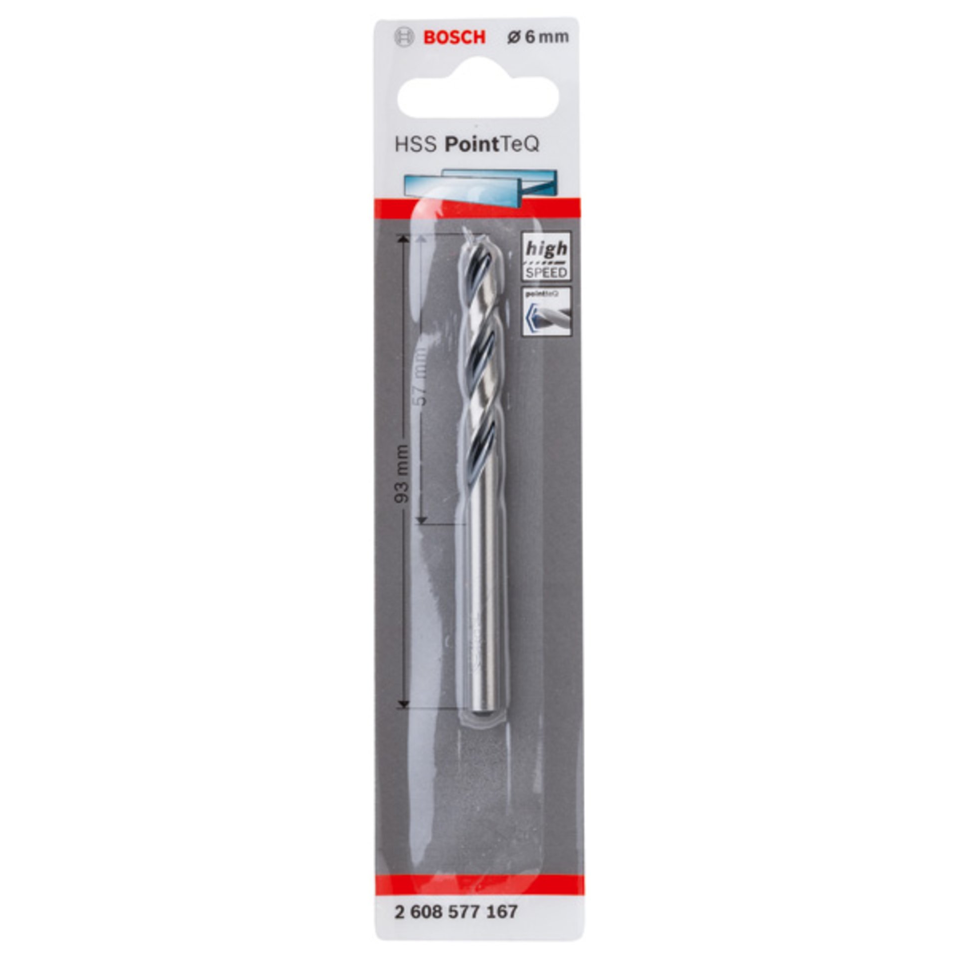 Metallspiralbohrer HSS PointTeQ, DIN 338, 6,0 mm, 1er-Pack