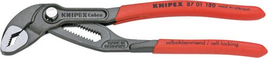Knipex Wasserpumpenzange Cobra 8701180 mit Kunststoff-Griffen 180mm Knipex Wasserpumpenzange Cobra 8701180 mit Kunststoff-Griffen 180mm