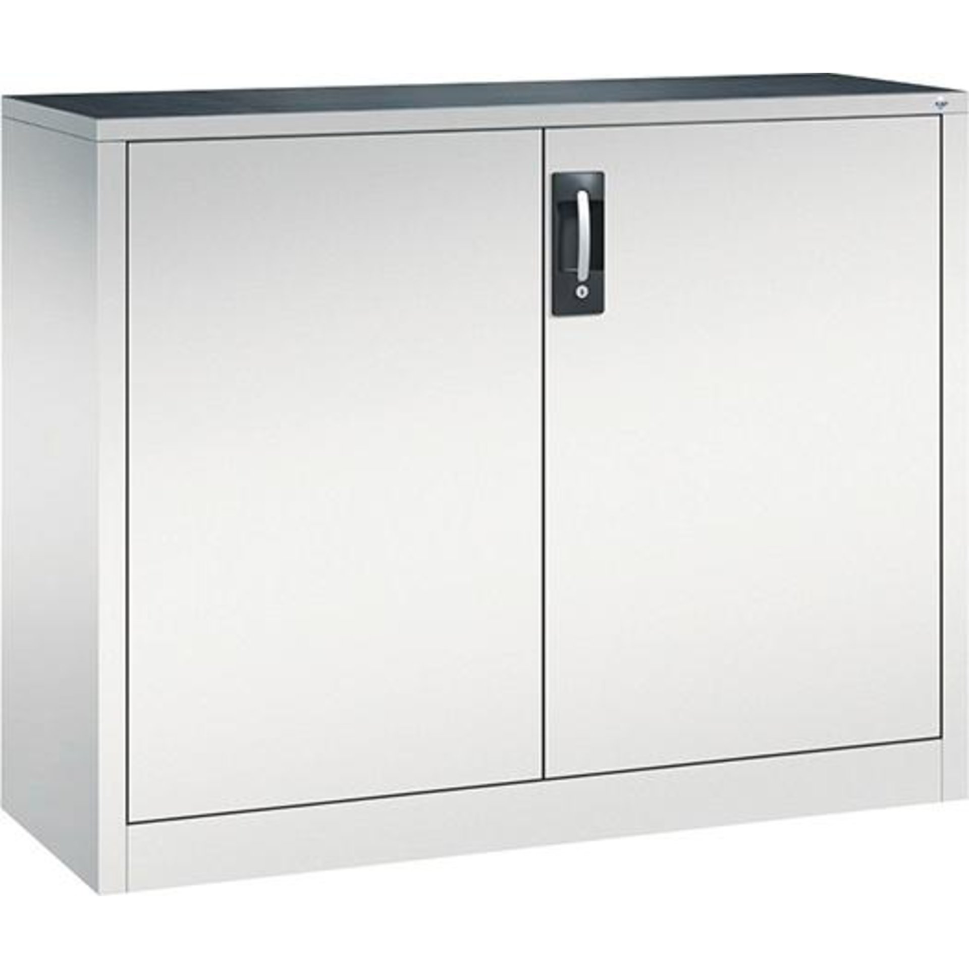 Beistellschrank B1200xT400xH1000 mm RAL 7035, 1 Fachboden Tragkraft 70kg