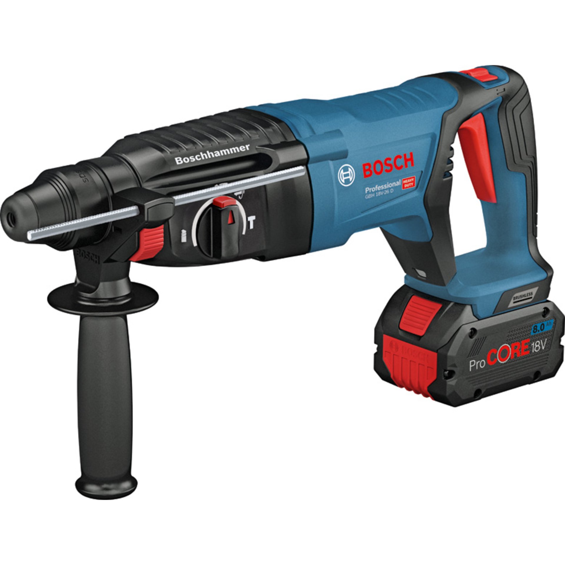 Akku-Bohrhammer mit SDS plus GBH 18V-26 D im Handwerkerkoffer