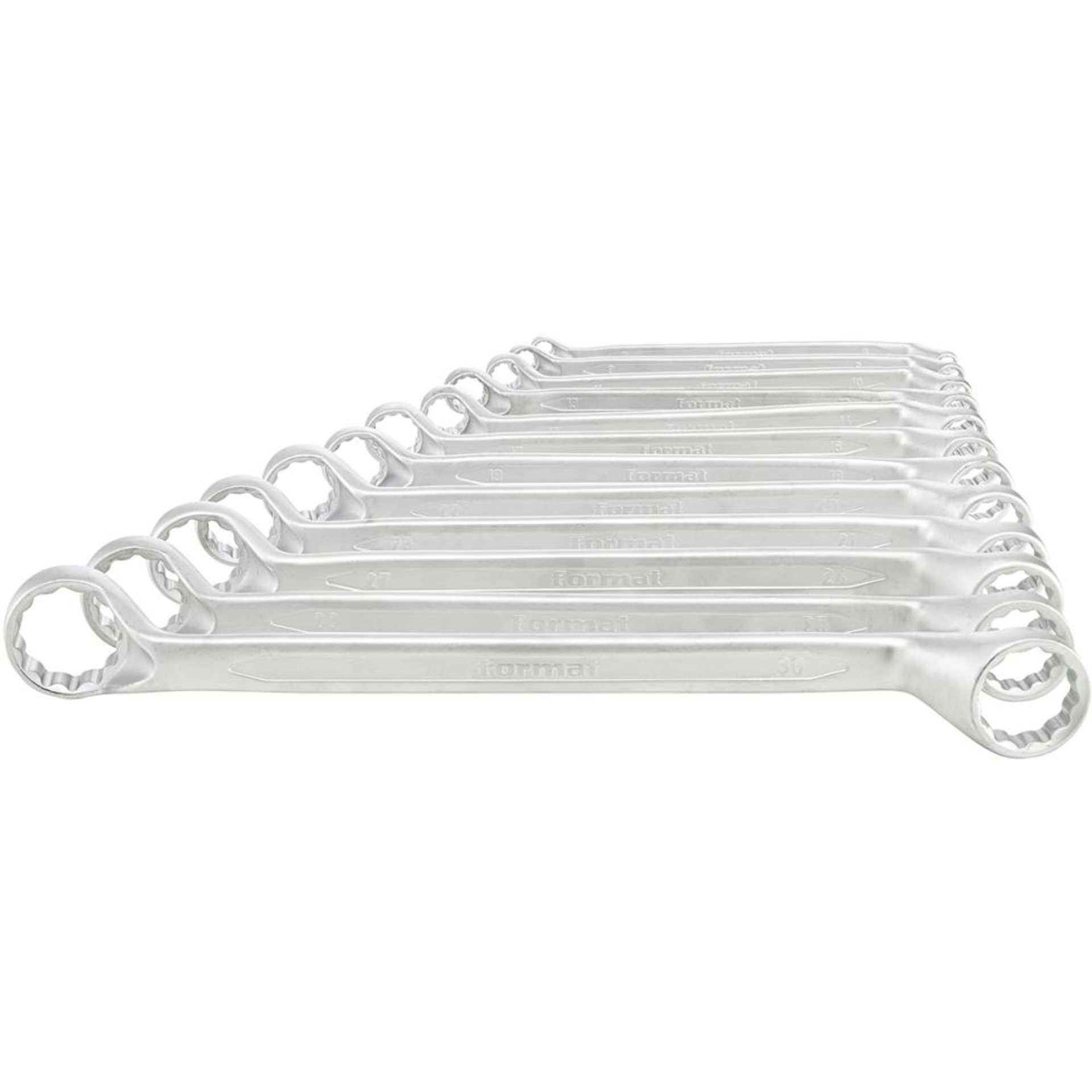 Doppelringschlüssel-Satz DIN838 6-32mm 12-teilig in Karton FORMAT