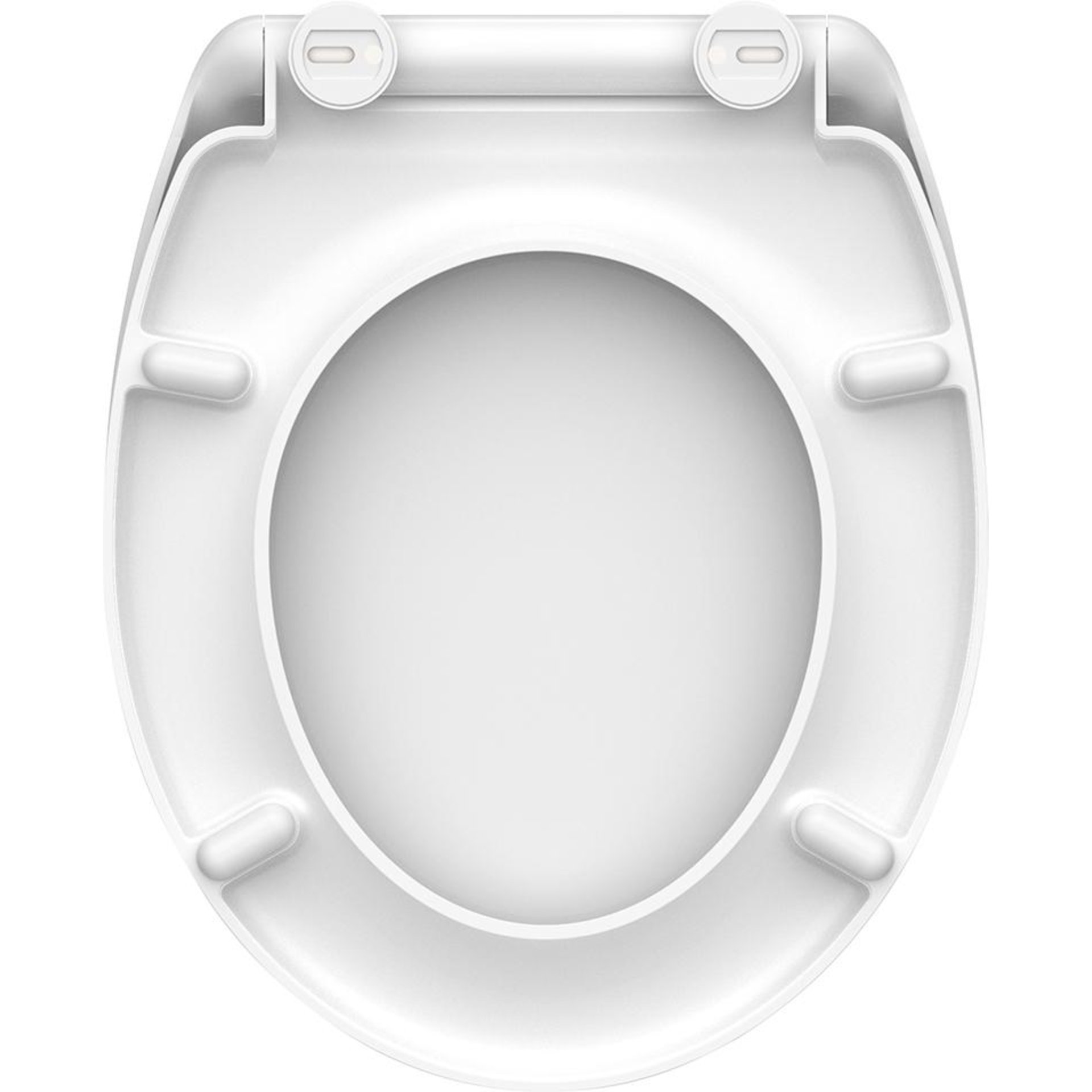 Duroplast WC-Sitz WHITE, mit Absenkautomatik und mit Absenkautomatik und Schnellverschluss
