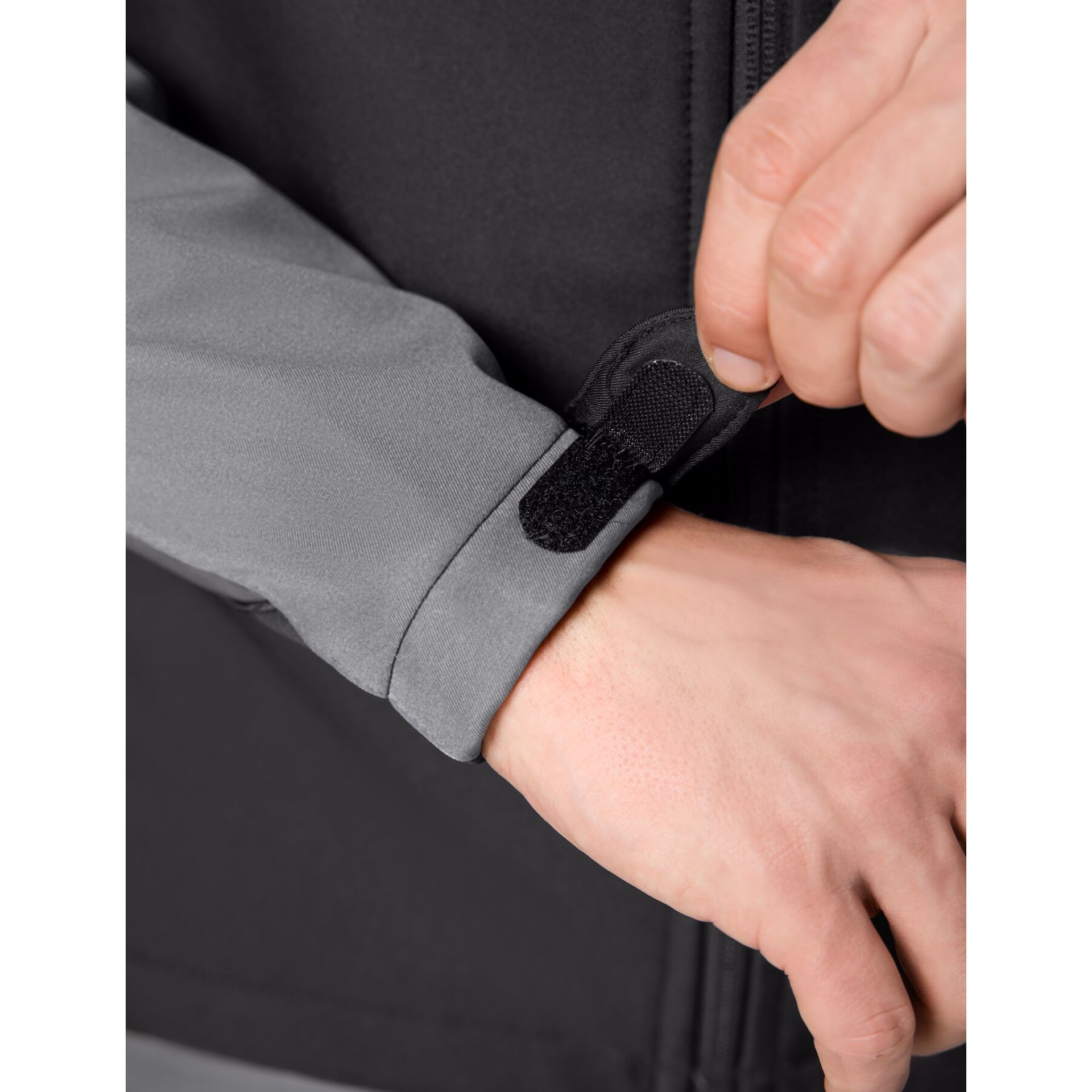 JANNIK Softshell-Jacke grau-schwarz 3XL