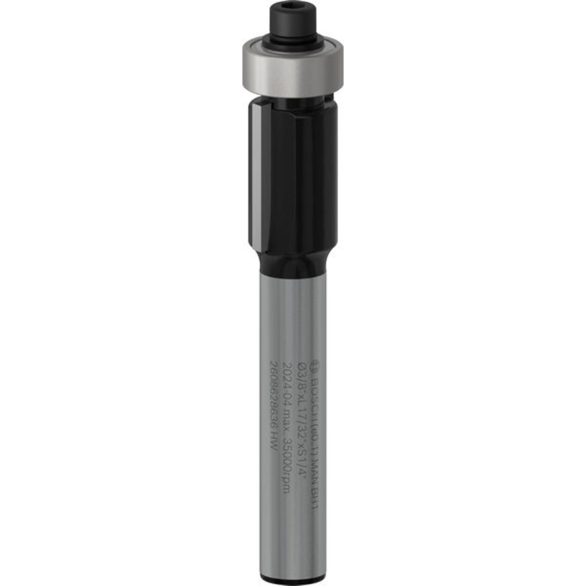 PRO Bündigfräser mit untenlieg. Führungskugellager, Ø 3/8"xL 17/32", Schaft 1/4"