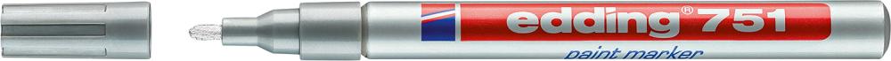 edding Lackmarker 751 4-751054 1-2mm Rundspitze permanent silber