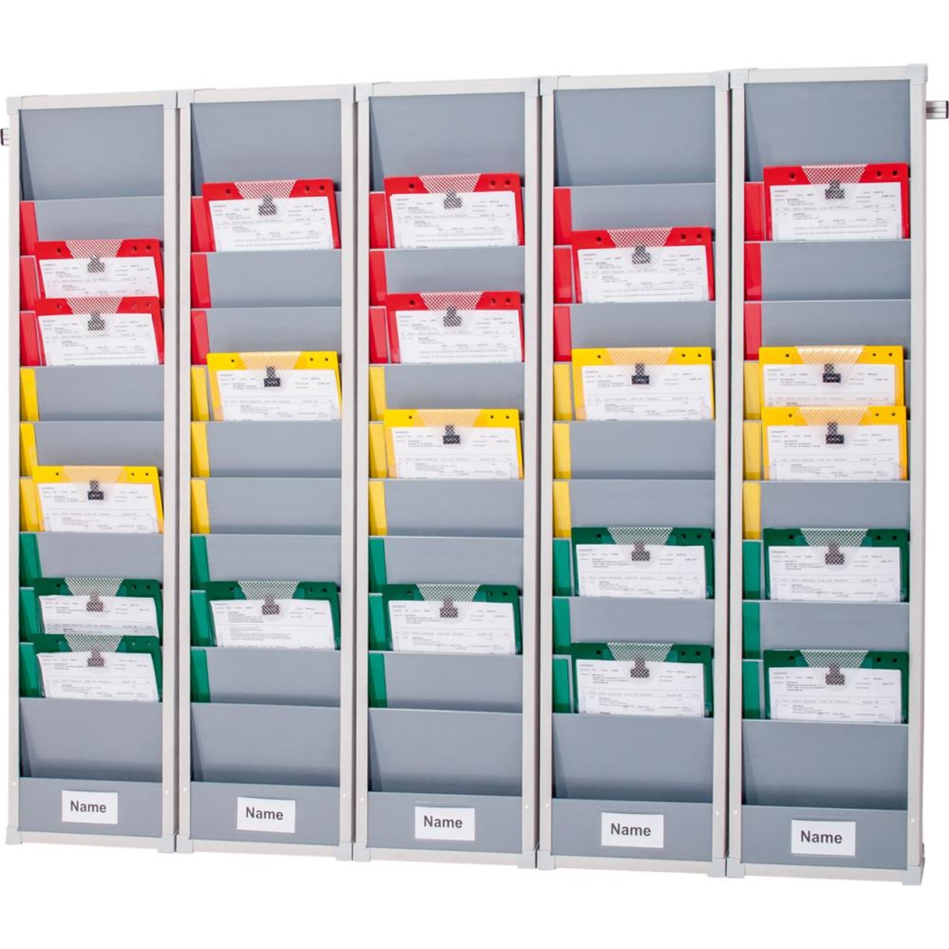 Flexoboard Plantafel 5-Segmente Laenge der Schiene 170 cmgrau