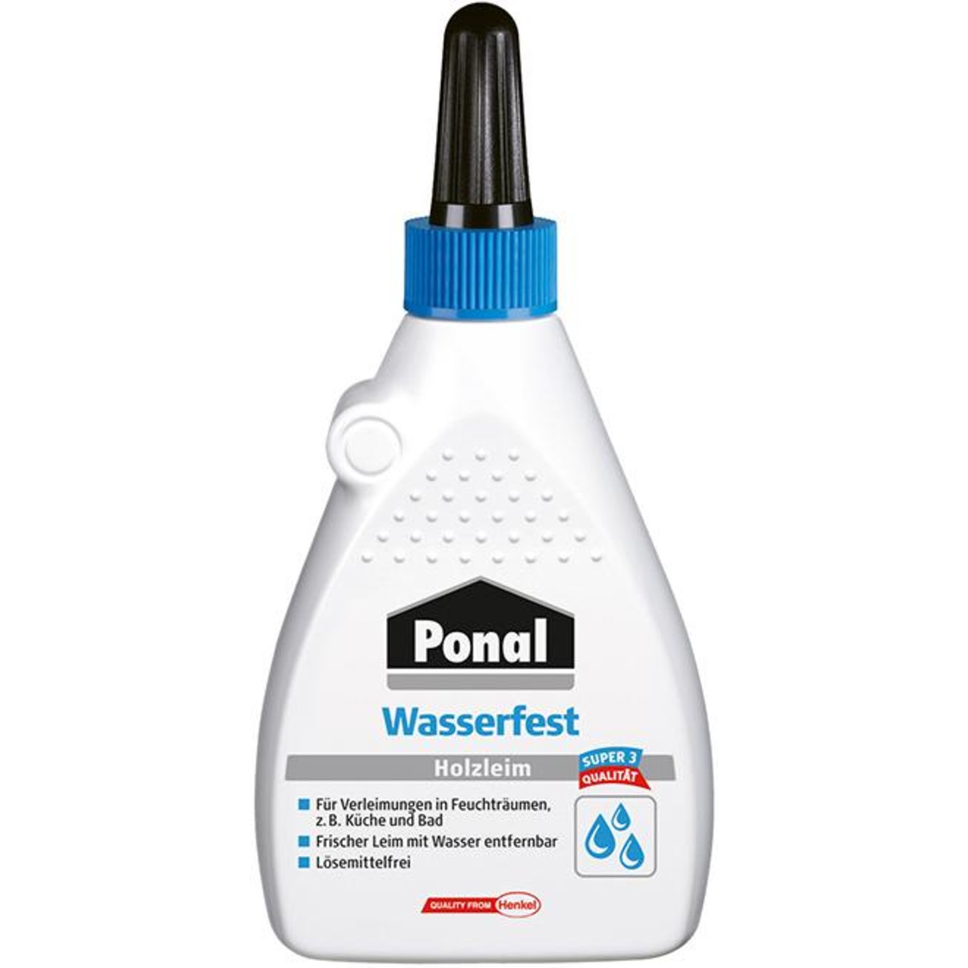 Ponal Wasserfest Super 3 Holzleim 120g Flasche (F)Weißleim Henkel