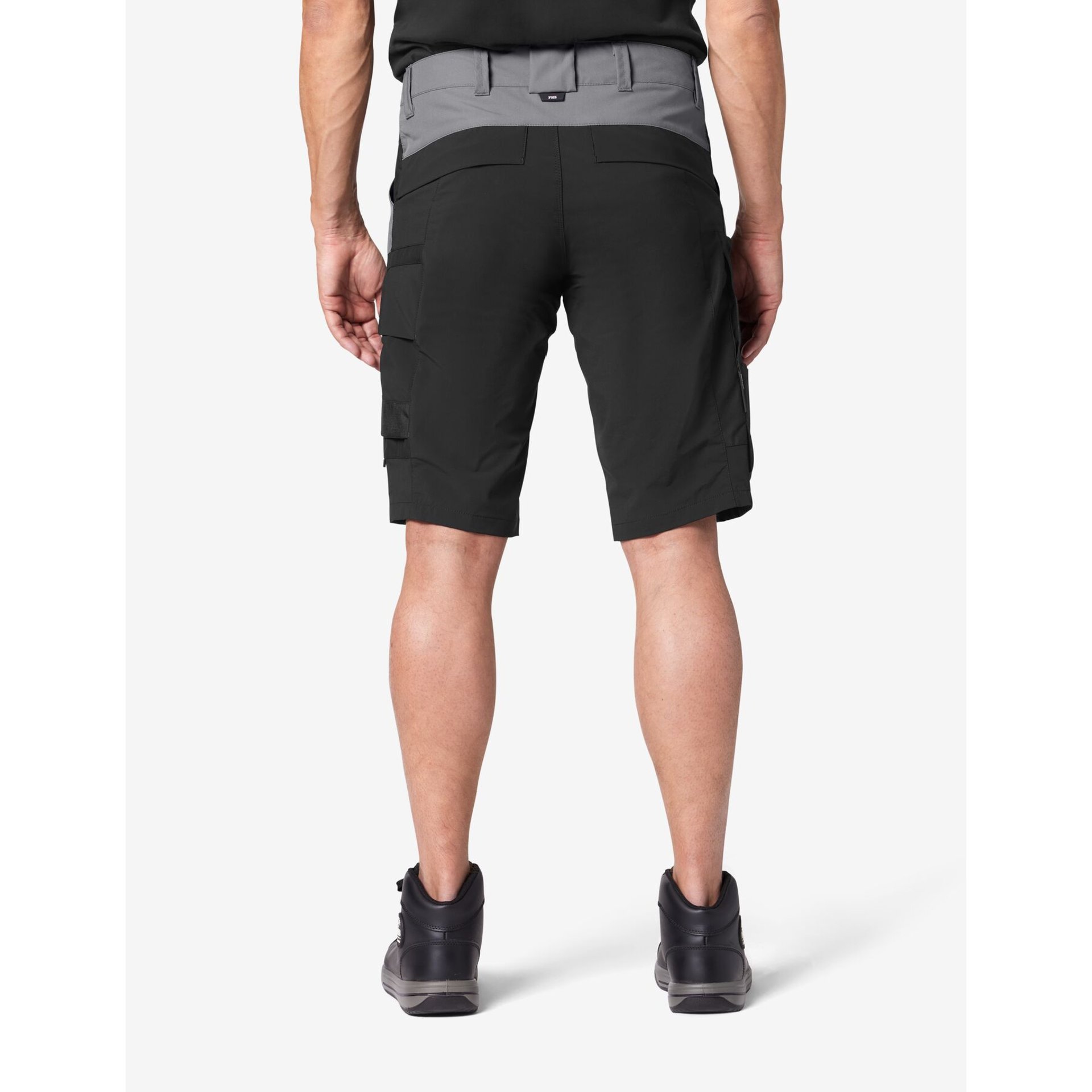 KIM Bermuda elastisch grau-schwarz 52