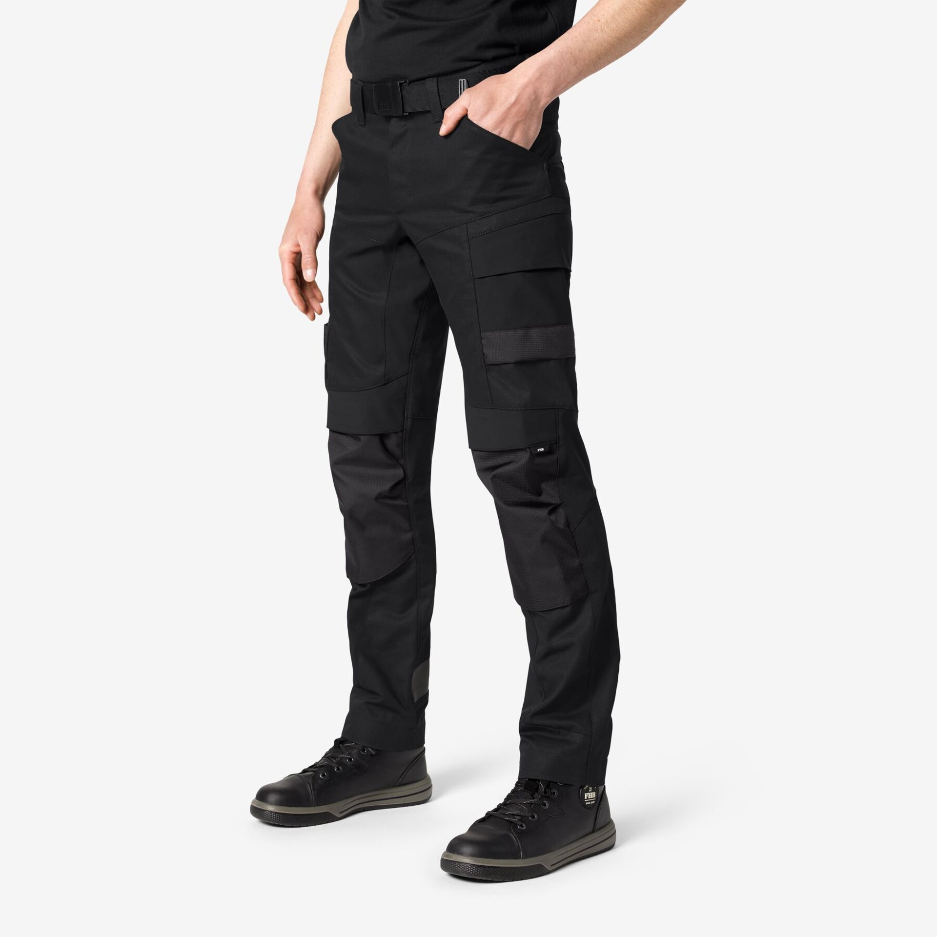 LEO Arbeitshose elastisch schwarz 98