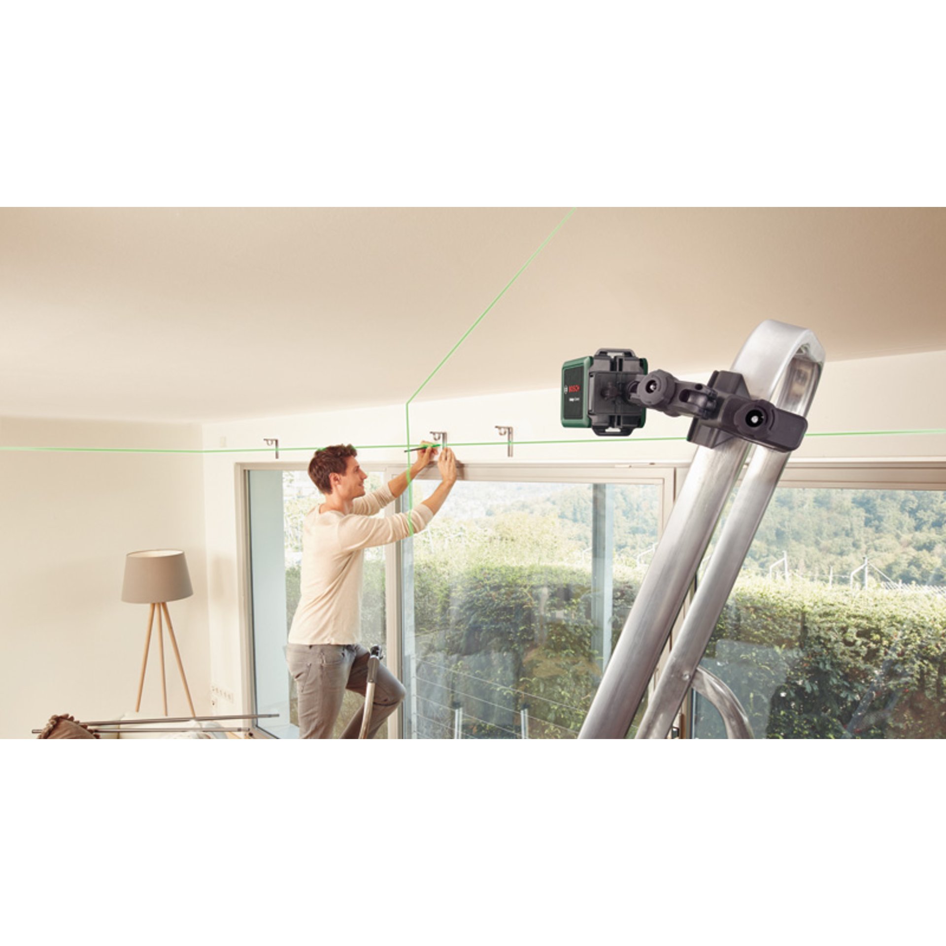 Kreuzlinien-Laser Quigo Green Set, eCommerce-Karton