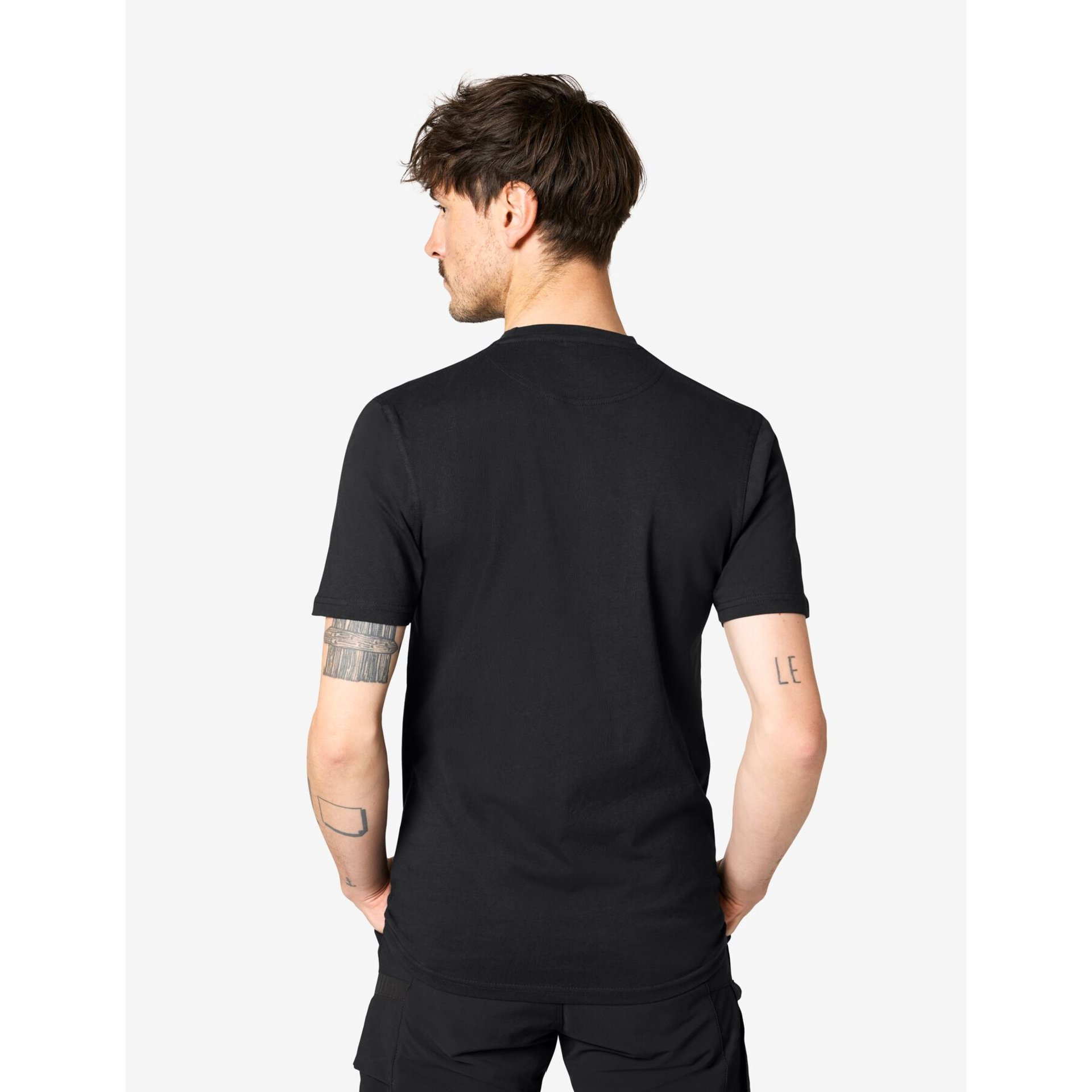 JENS T-Shirt Rundhals schwarz Gr. S