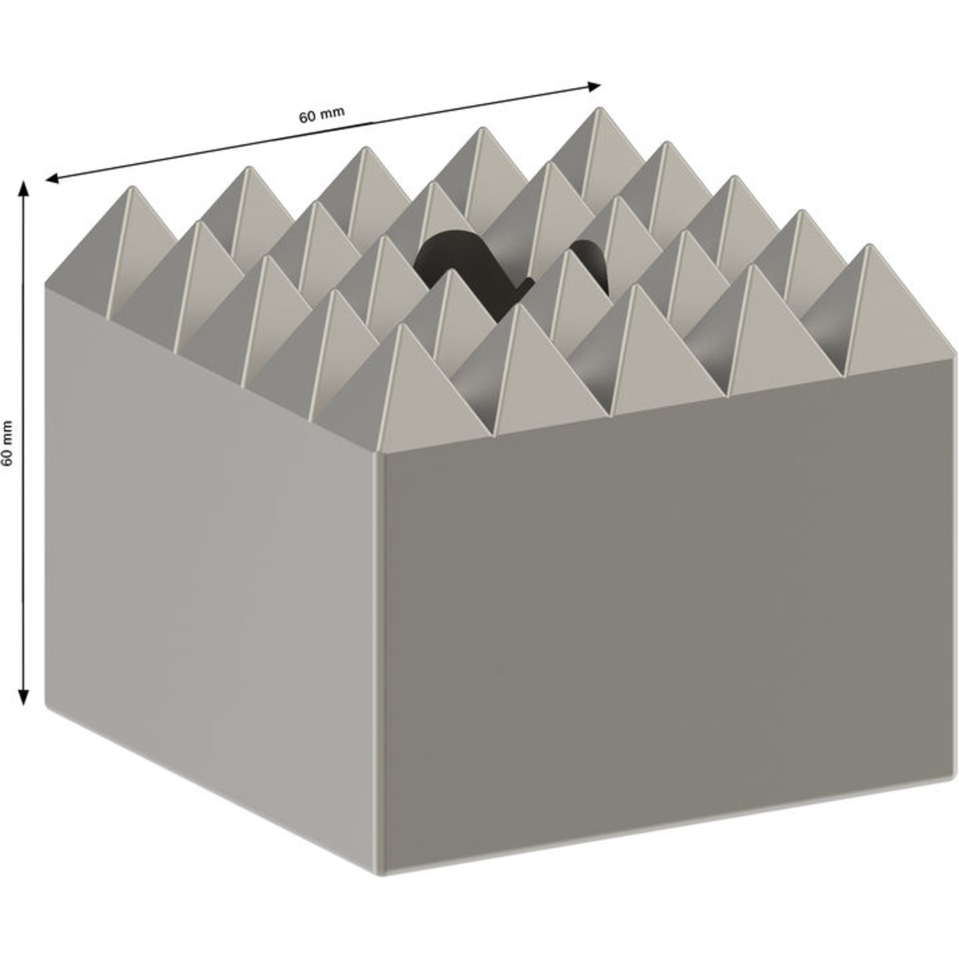 PRO SDS max-4C Stahl-Stockerplatte, 60 x 60 mm