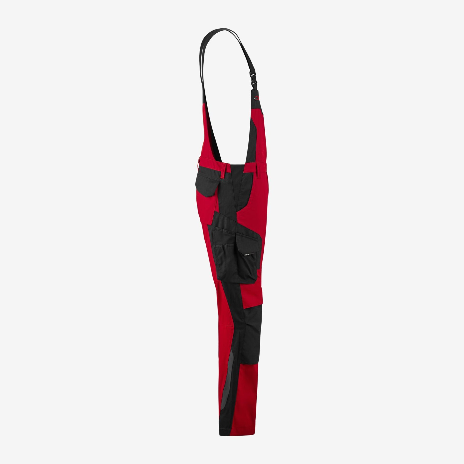 PASCAL Latzhose rot-schwarz 42