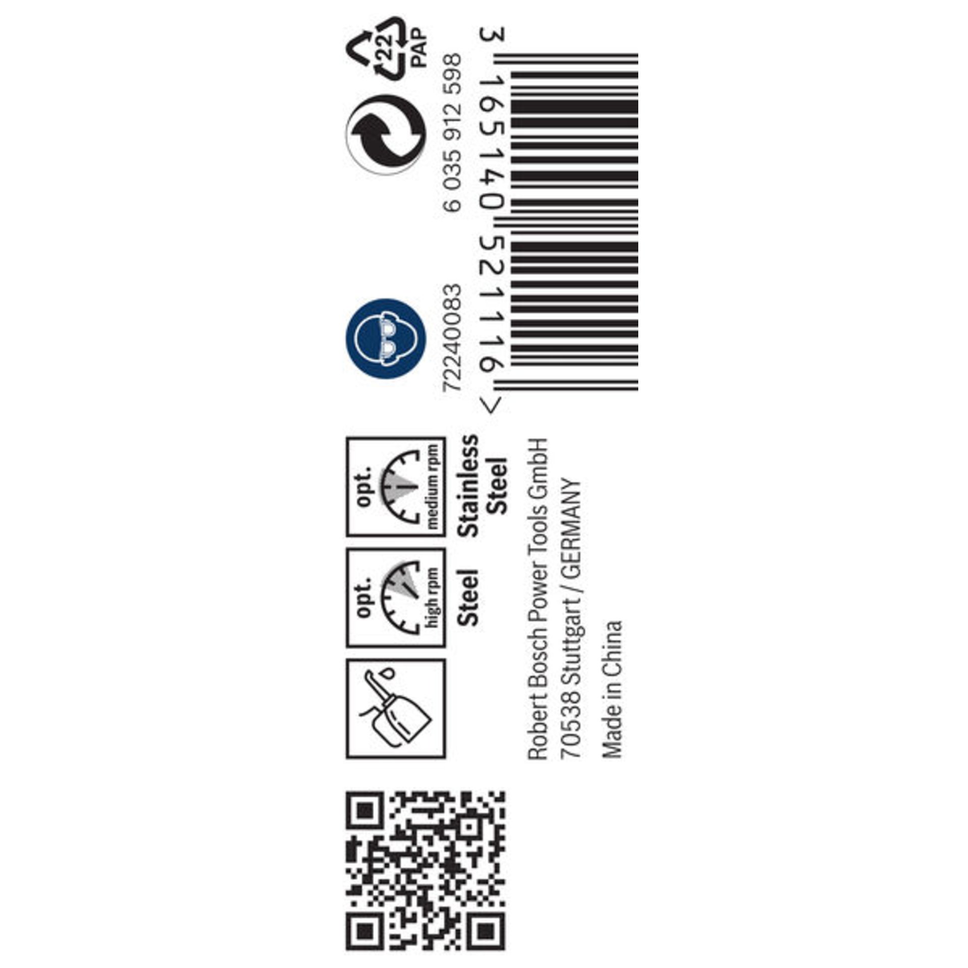 PRO Stainless Steel HSS-Co Spiralbohrer, 3 x 33 x 61 mm, 10-tlg.