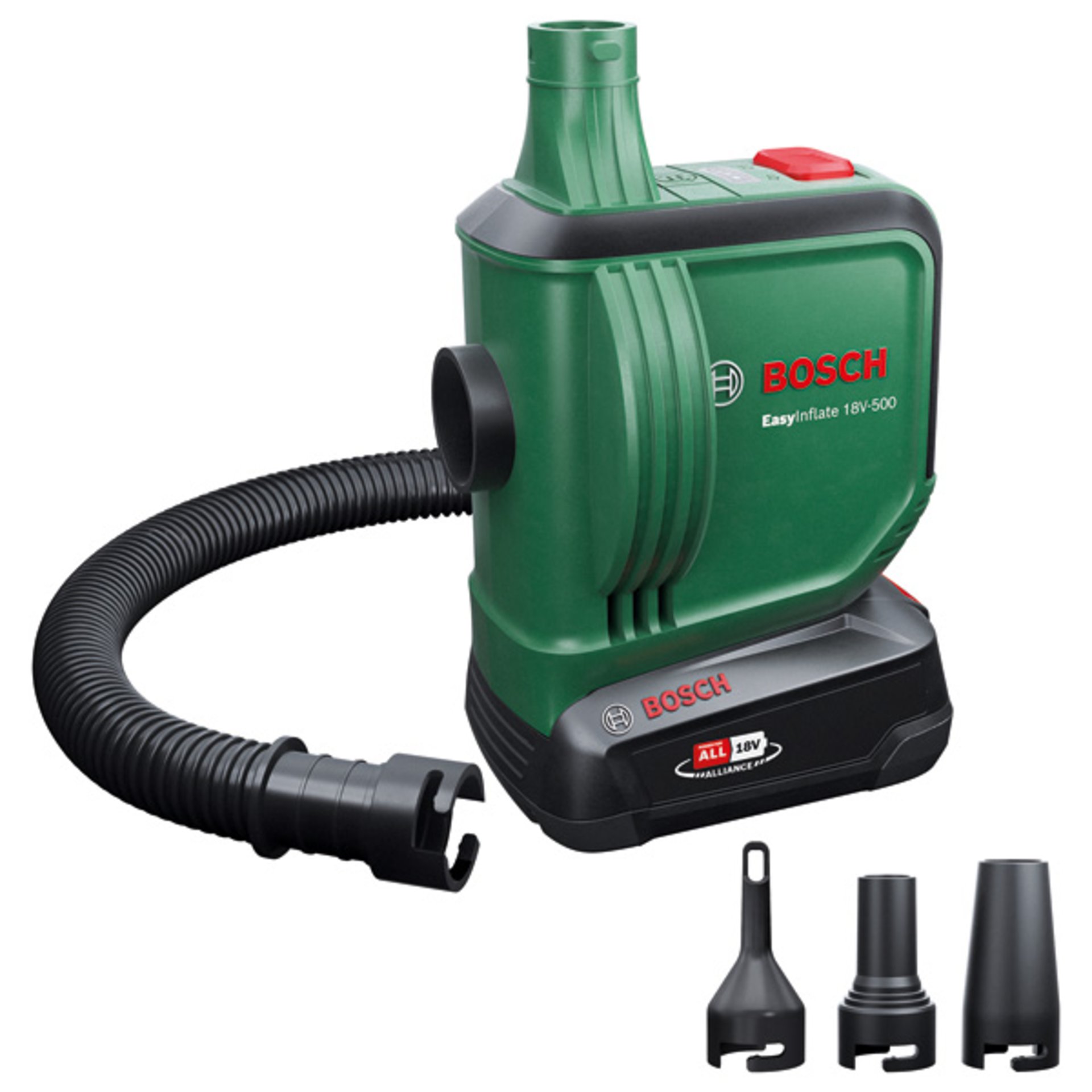 Akku-Volumenpumpe EasyInflate 18V-500, 1 x Akku PBA 18V 2.0Ah