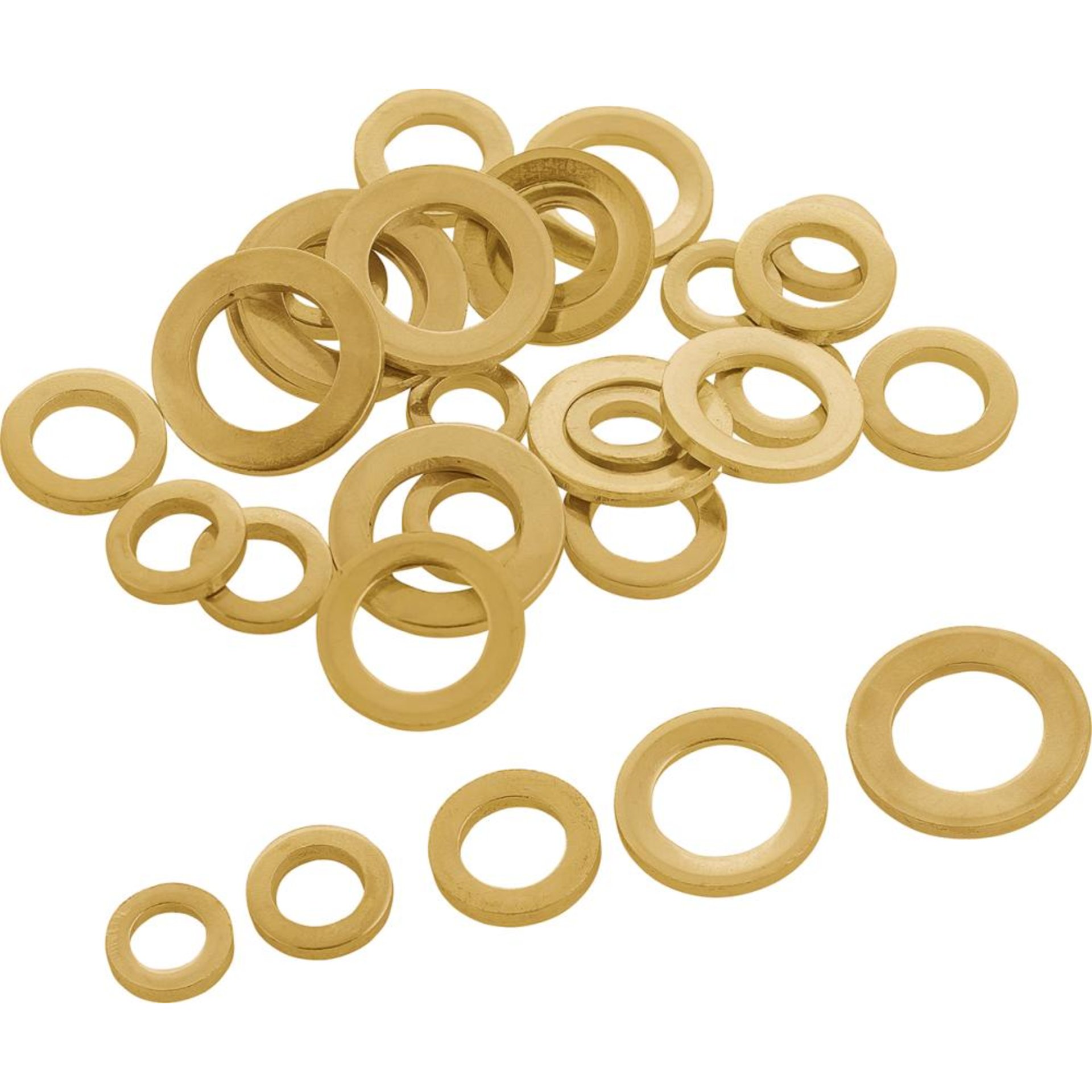 Türbandring Set, Ø9x15x2-13x19x2,Sta,mes Inhalt: 30