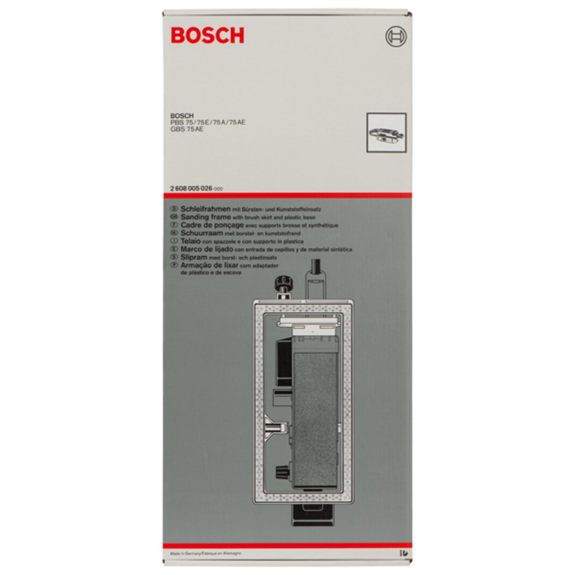 Schleifrahmen für PBS 75 A/AE, GBS 75 A/AE