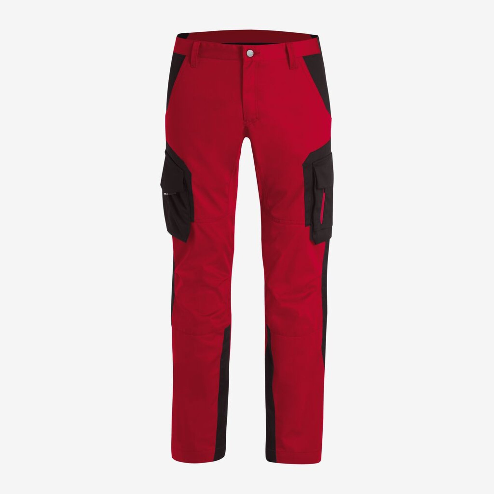 FABIAN Arbeitshose rot-schwarz 46
