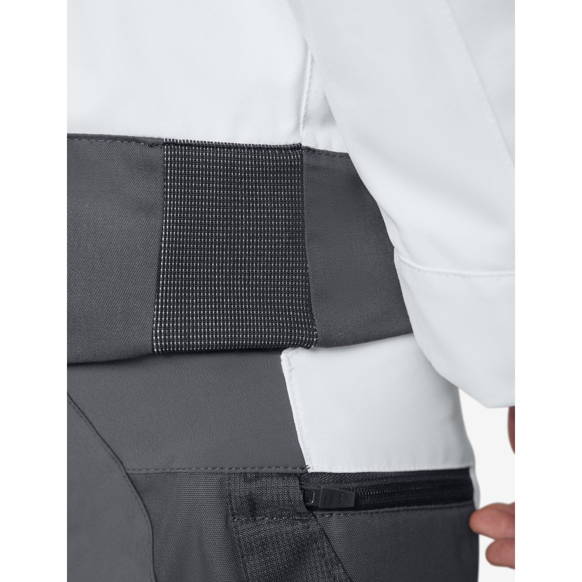 FRANK Arbeitsjacke Herren weiß-anthrazit L