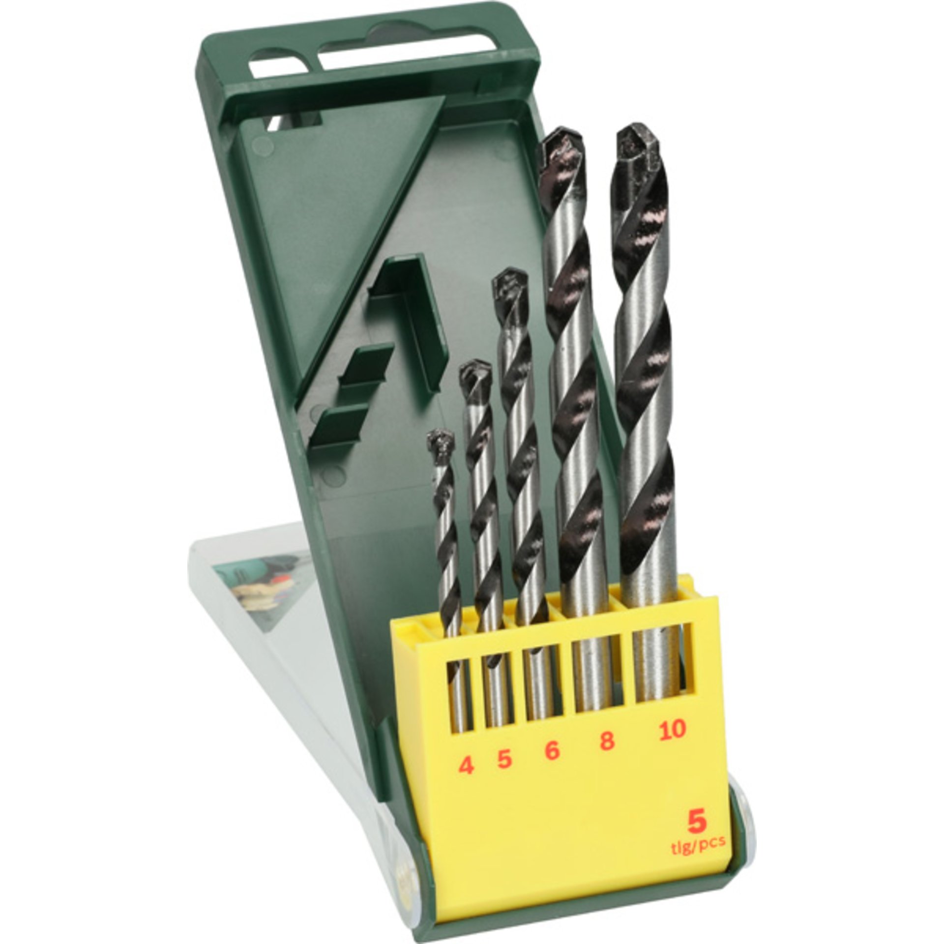 Betonbohrer-Set, HM, 5-teilig, 4 - 10 mm