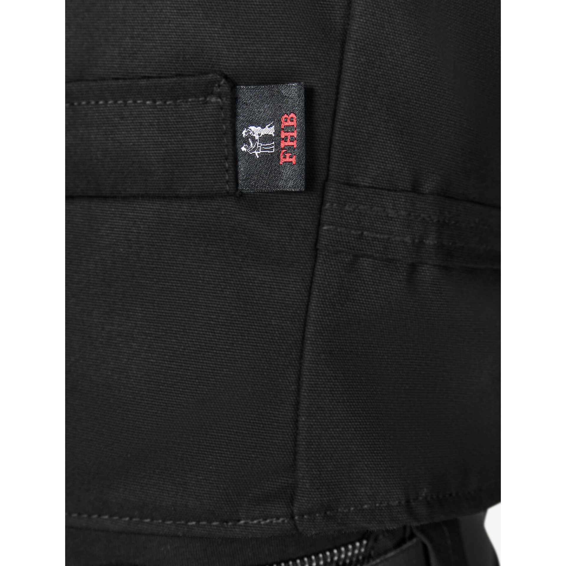 HANNES Zunftweste aus Canvas schwarz 106