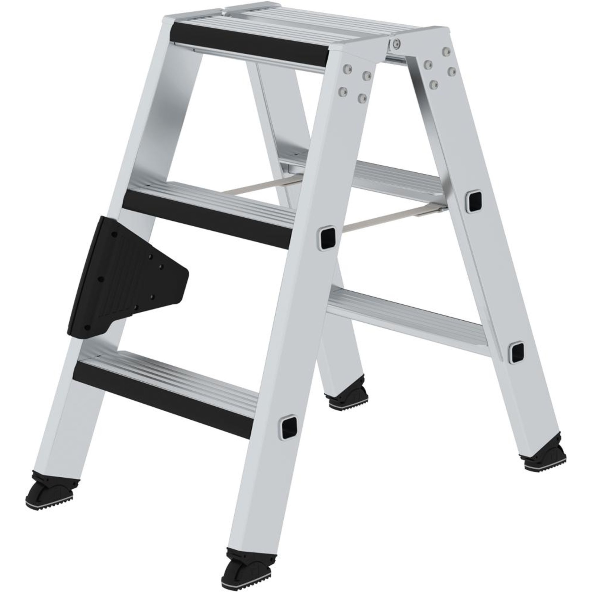 Stufen-Stehleiter mit clip-relax step®, beidseitig begehbar
