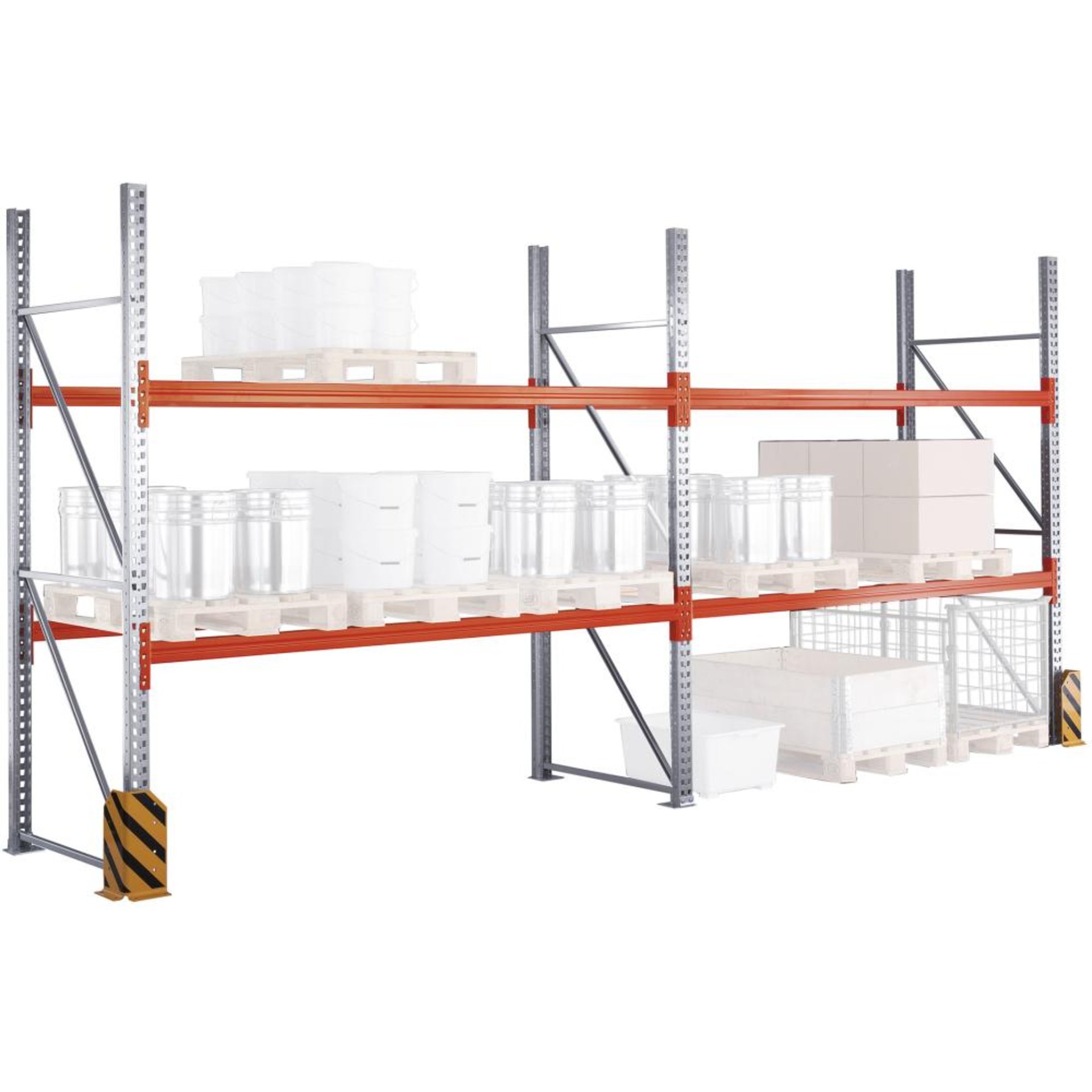 Palettenregal MULTIPAL B5655xT1100xH3300 mm mittelschwere Ausführung Fachlast 2350kg