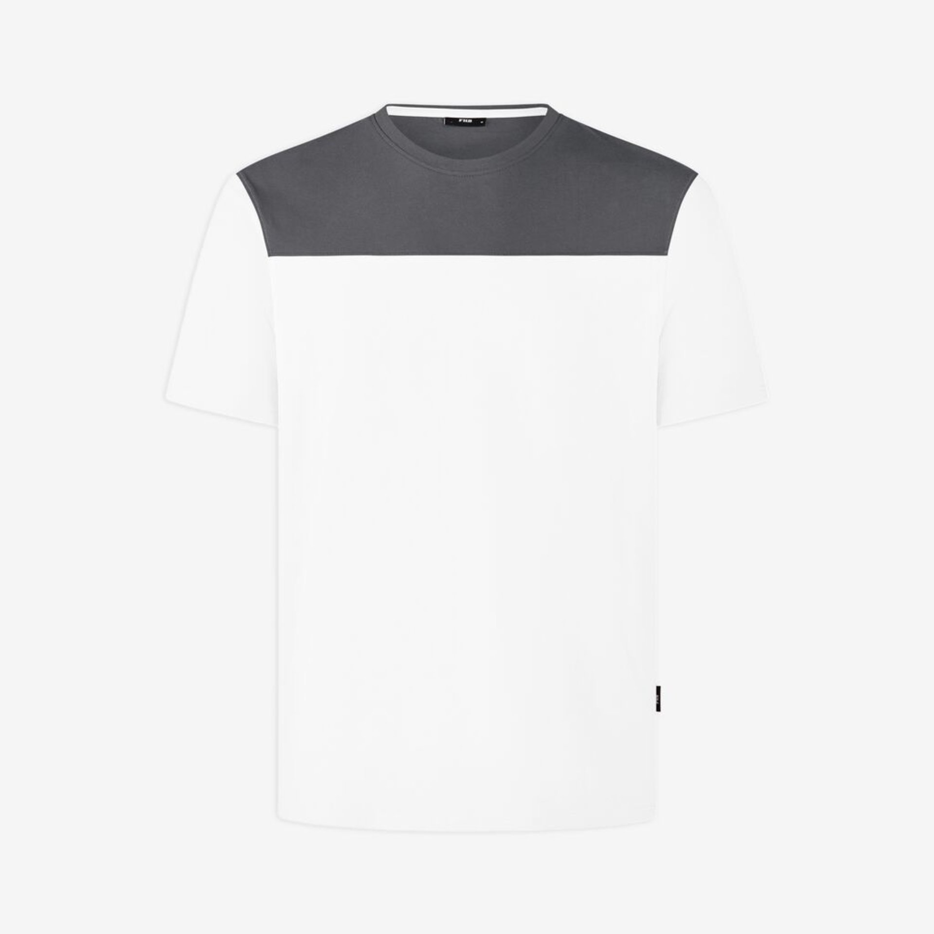 KNUT T-Shirt Herren weiß-anthrazit 2XL