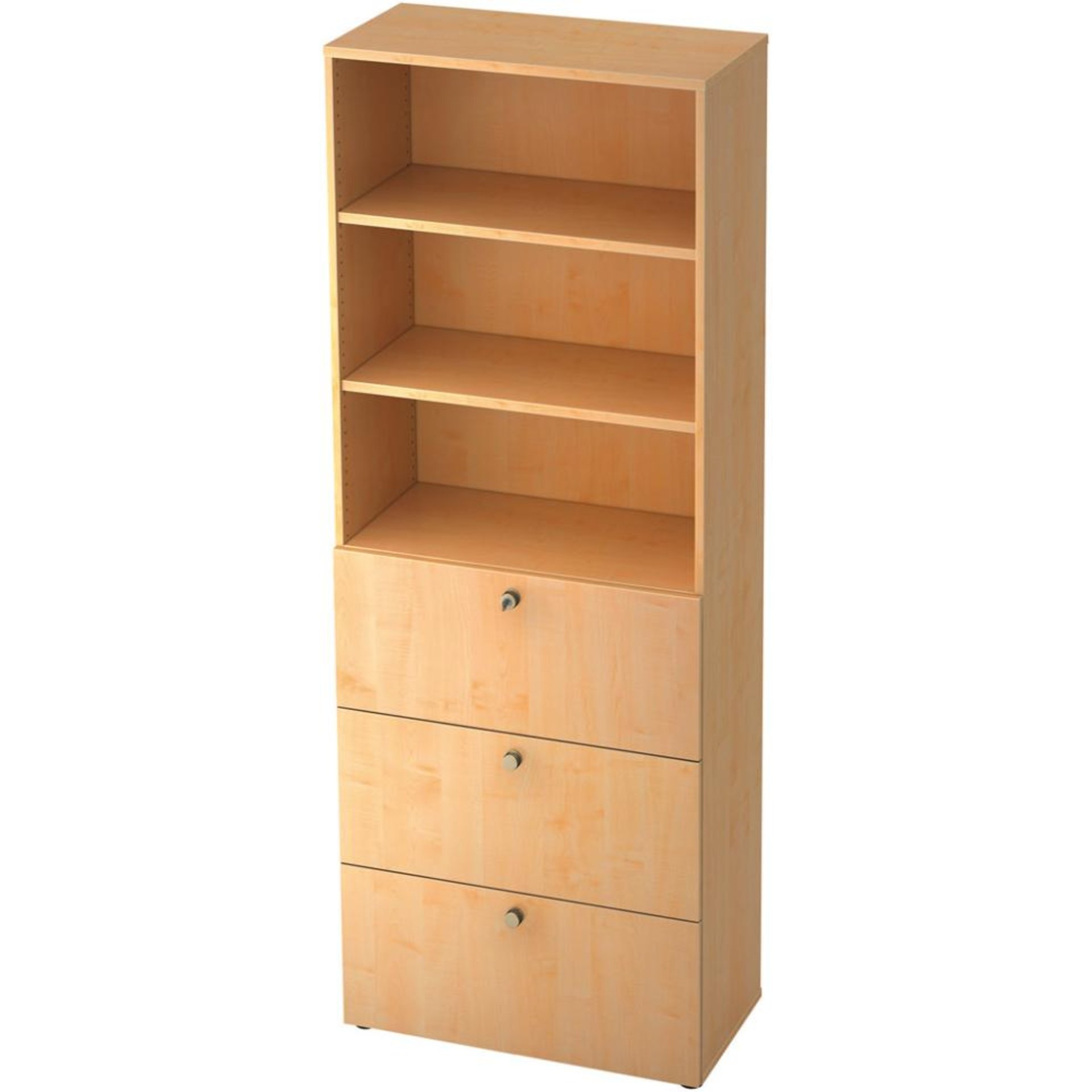 Kombiregalschrank Profi, 6 Ordnerhöhen, Breite 800 mm