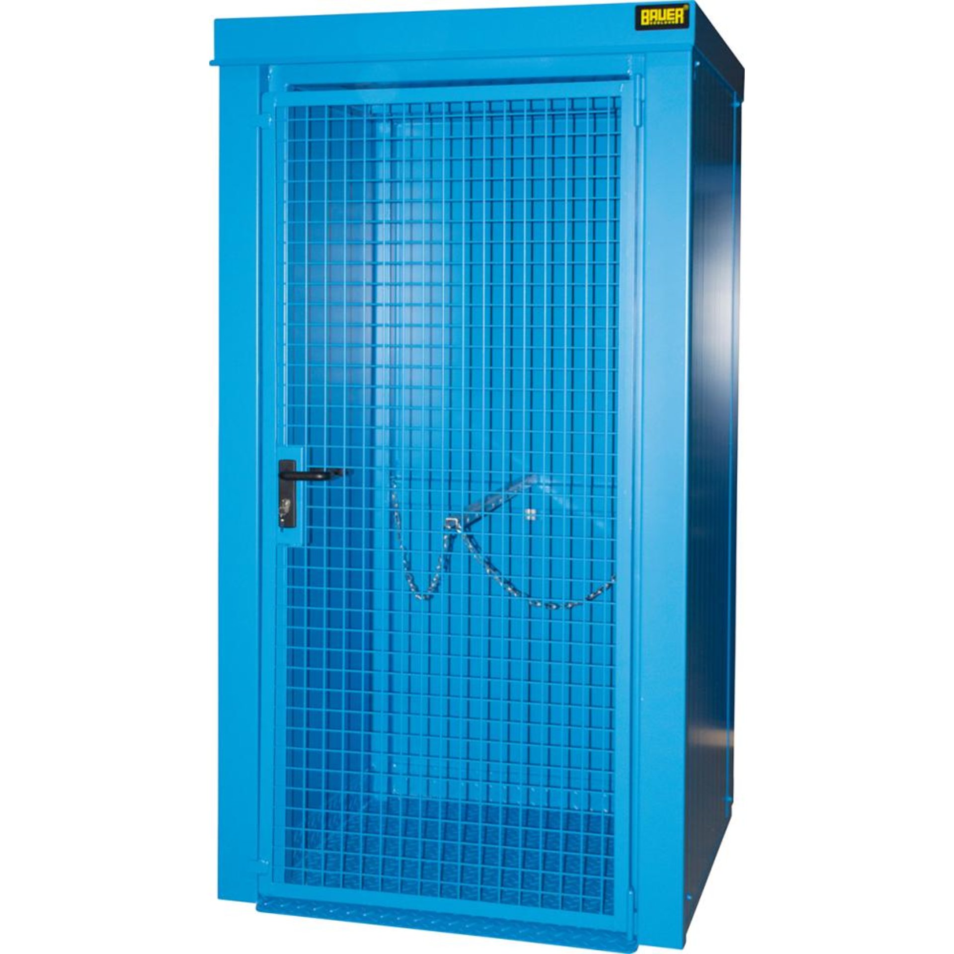 Gasflaschen-Container GFC-B M0, lackiert, Lichtblau