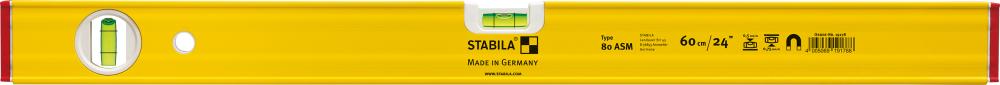 Stabila Wasserwaage LM mit Magnet80ASM 100cm