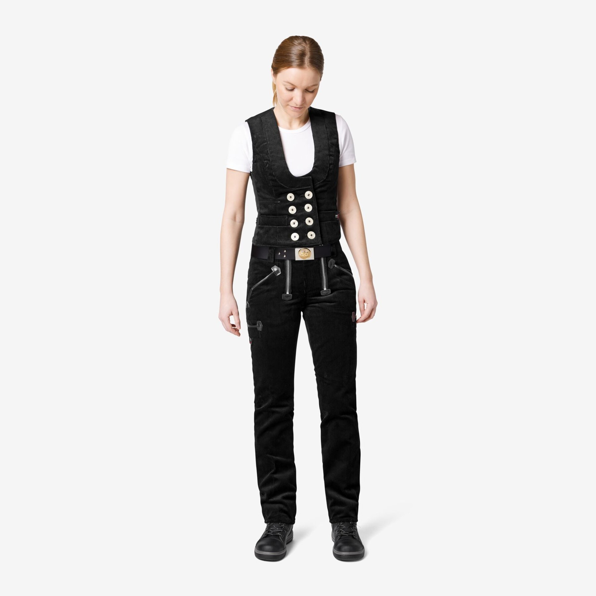 GRETA Zunfthose Genuacord schwarz 72