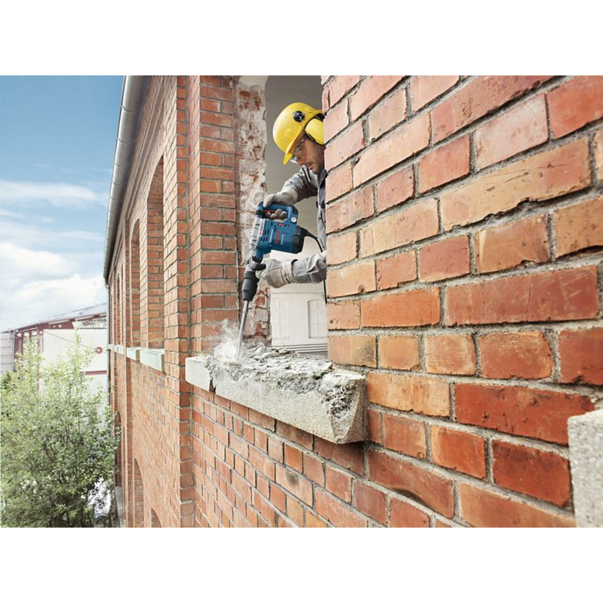 Schlaghammer mit SDS max GSH 5 CE im Handwerkerkoffer