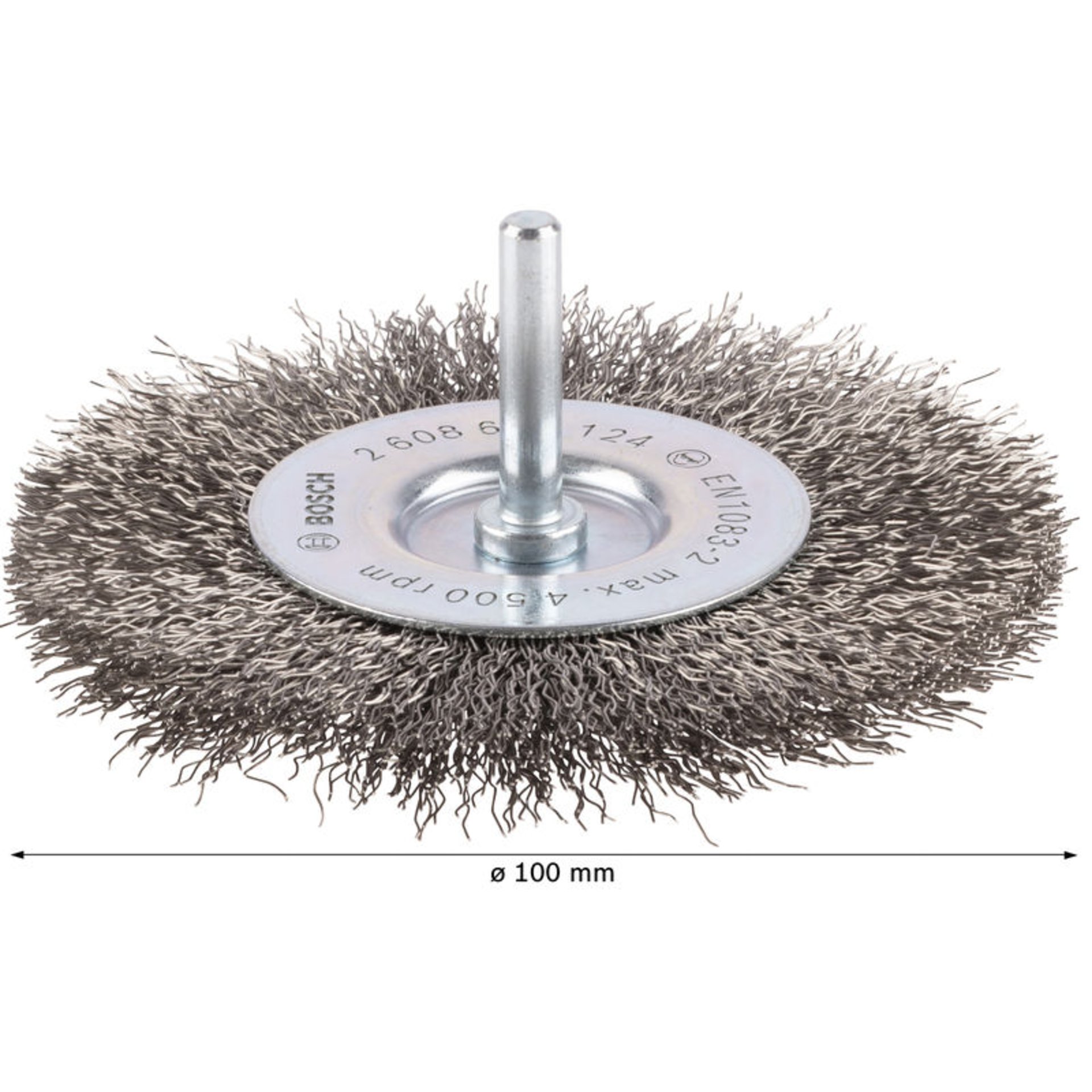 PRO Stainless Steel clean Scheibenbürste, gerader Schaft, 100 x 0,3 mm