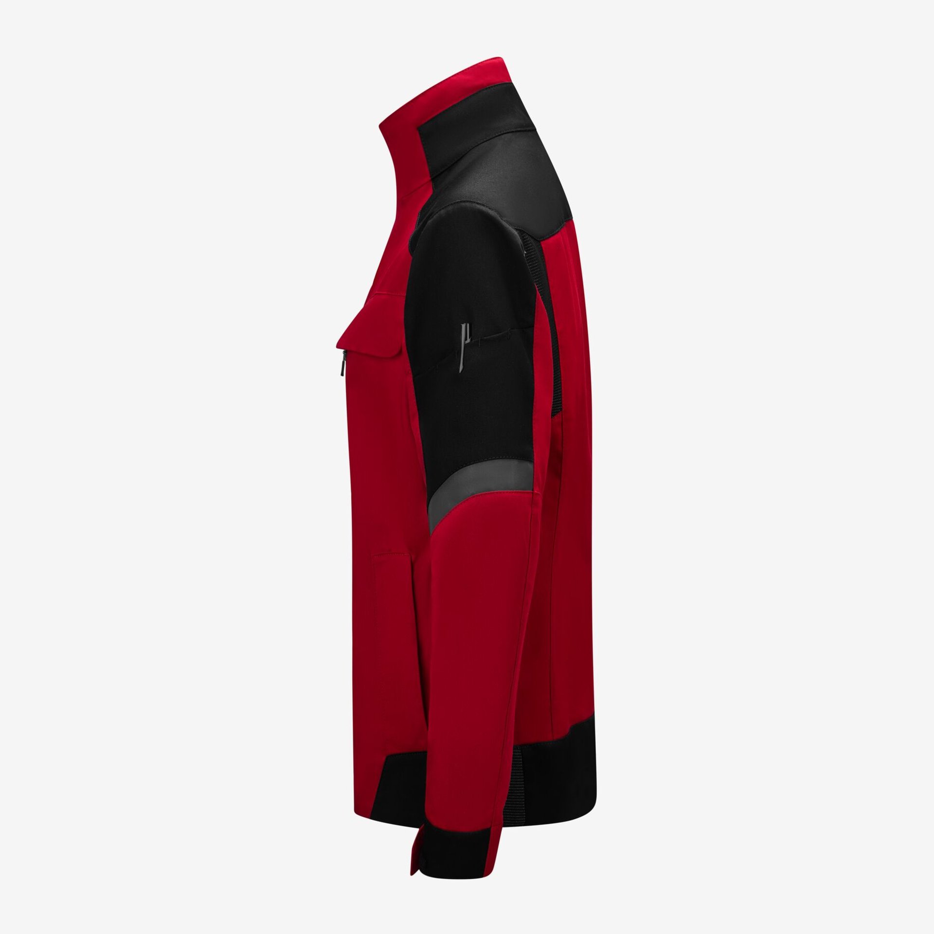 ANDREA Arbeitsjacke Damen rot-schwarz XL