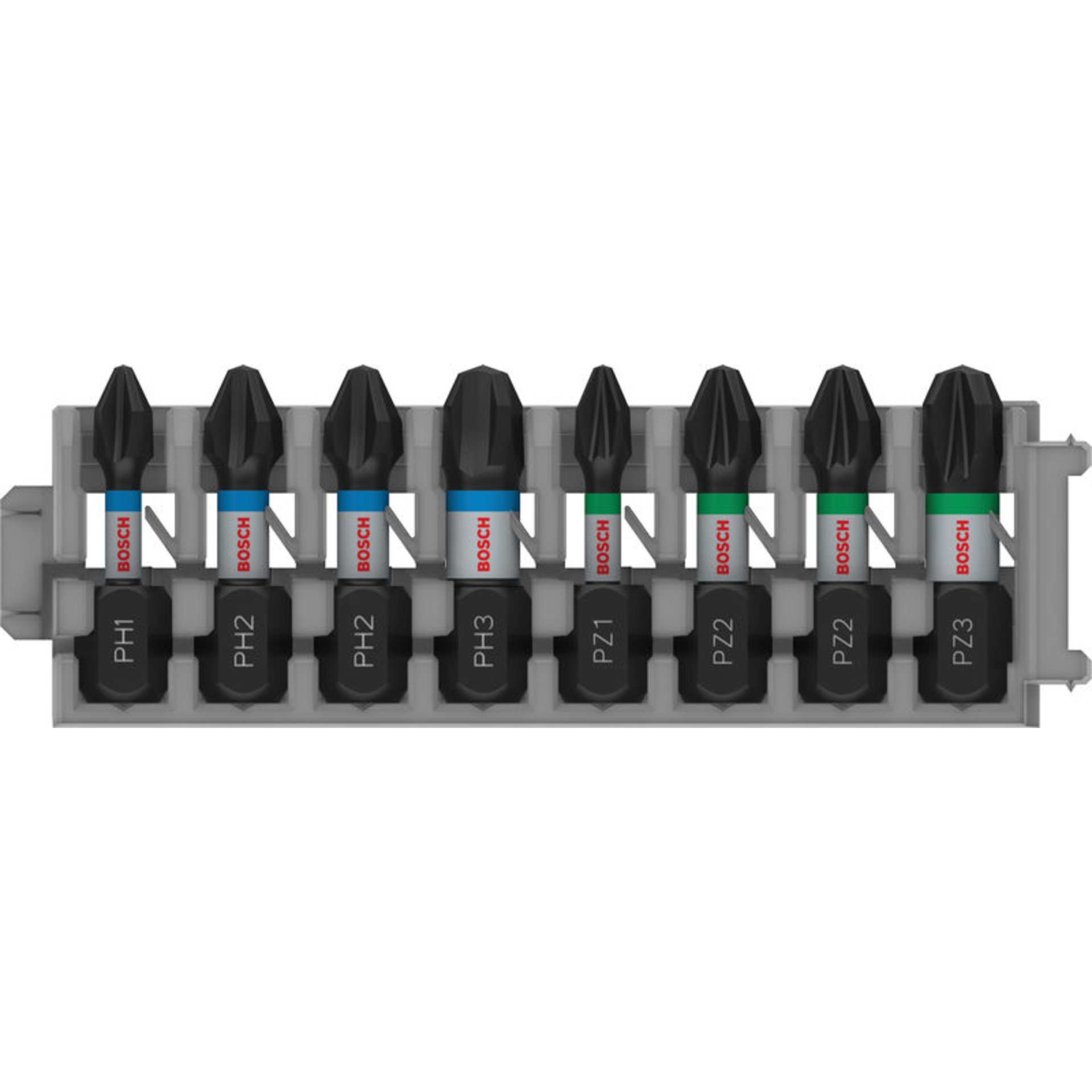 PRO Impact Schrauberbit-Set, PH1/PH2/PH3/PZ1/PZ2/PZ3, 25 mm, 8-tlg