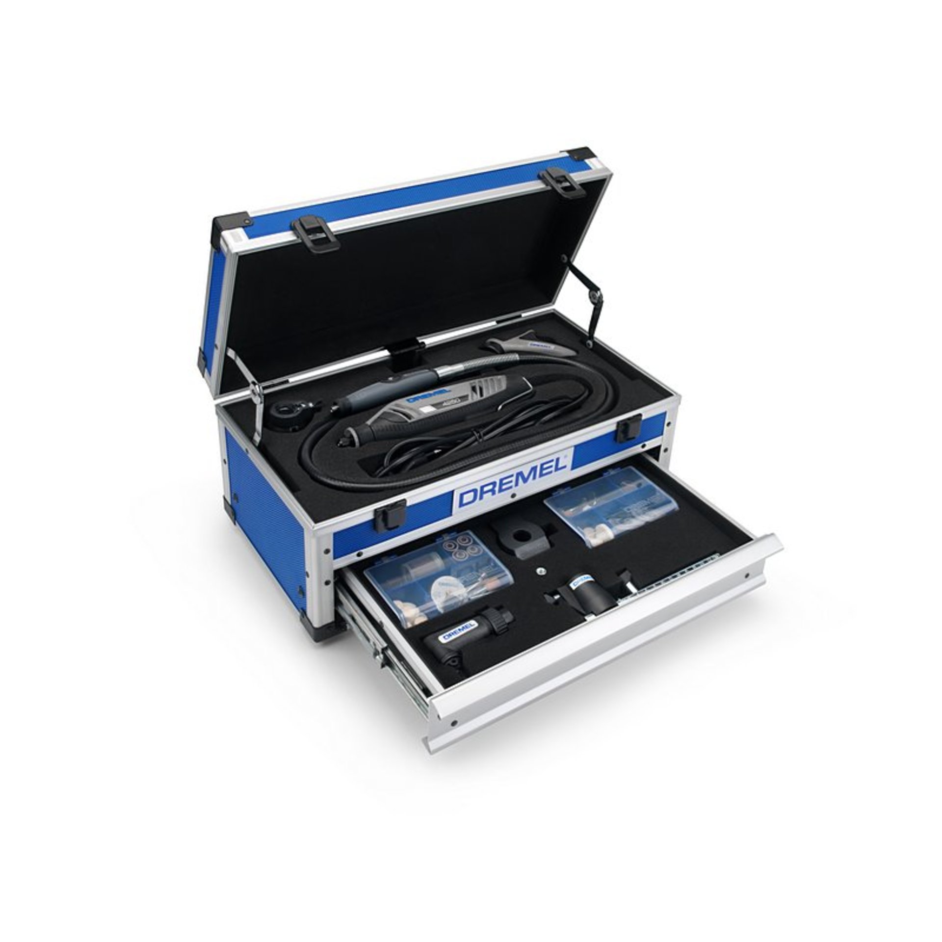 DREMEL® 4250 kabelgebundenes Multifunktionswerkzeug, 128 Zubehöre, 6 Vorsatzger.