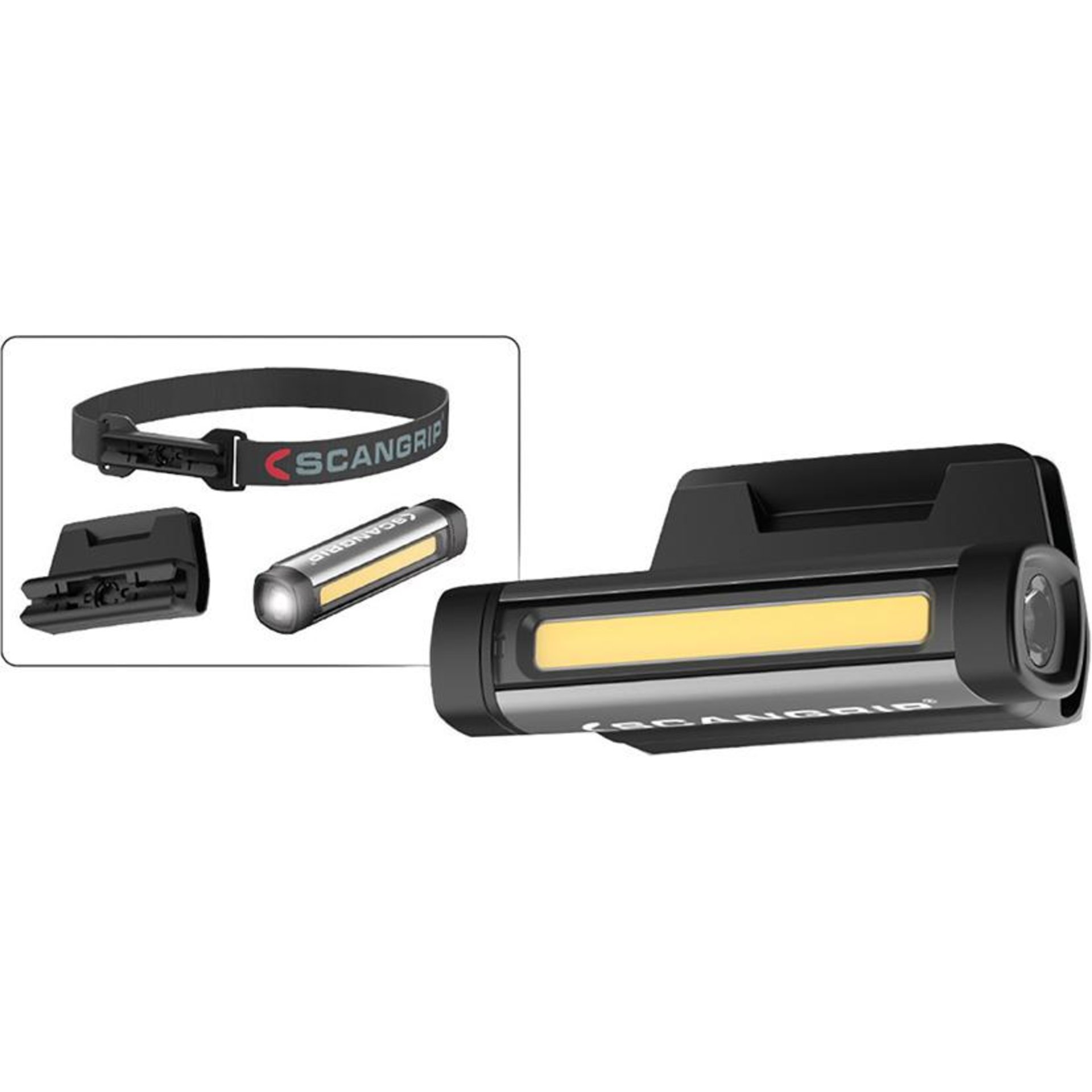 Akku-Stirnlampe Flex Wear Kit 75-150Lumen Scangrip