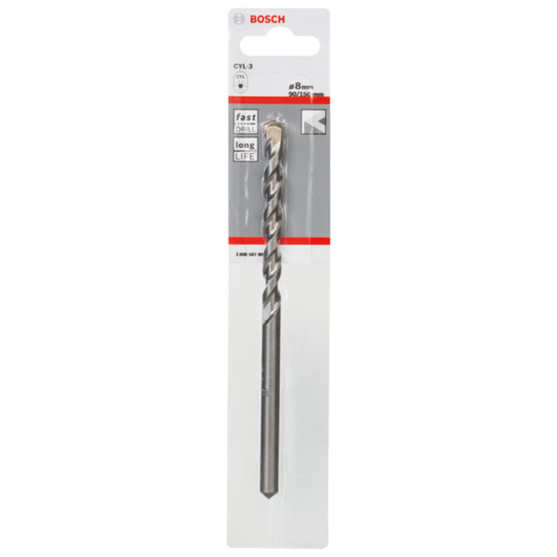 Betonbohrer CYL-3, 8 x 90 x 150 mm, 1er-Pack