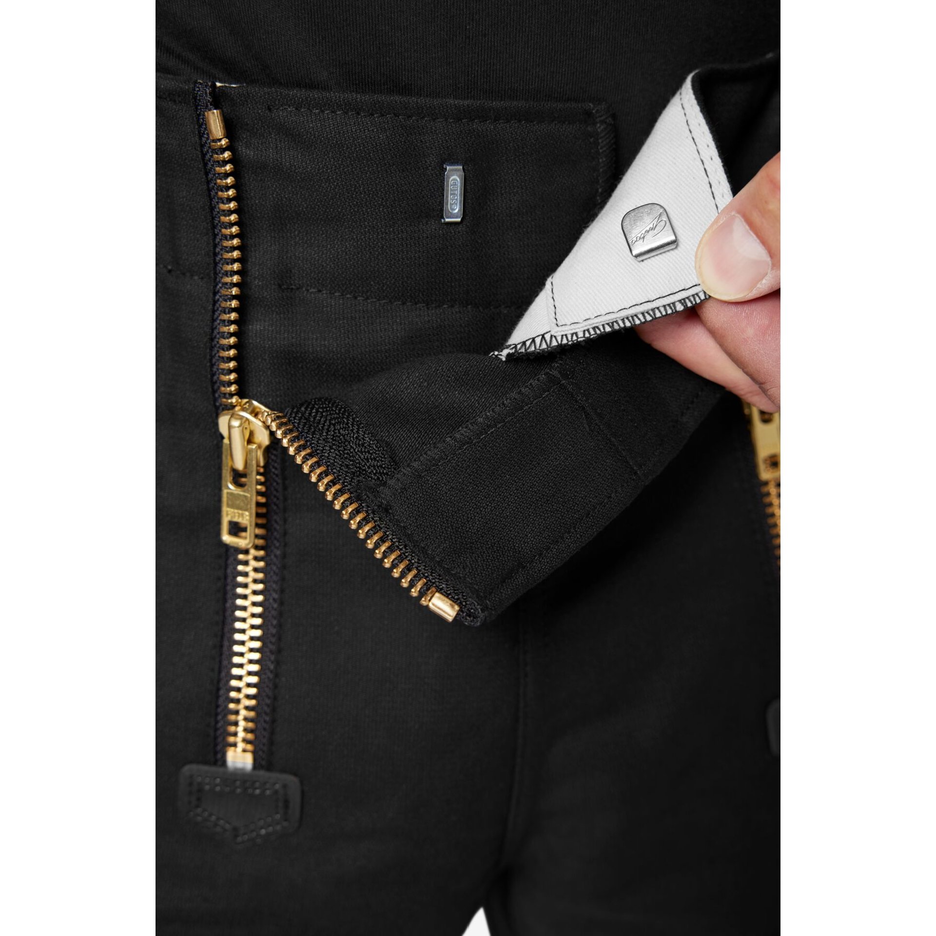 JO Zunft-Shorts kurz Rips-Moleskin schwarz 50