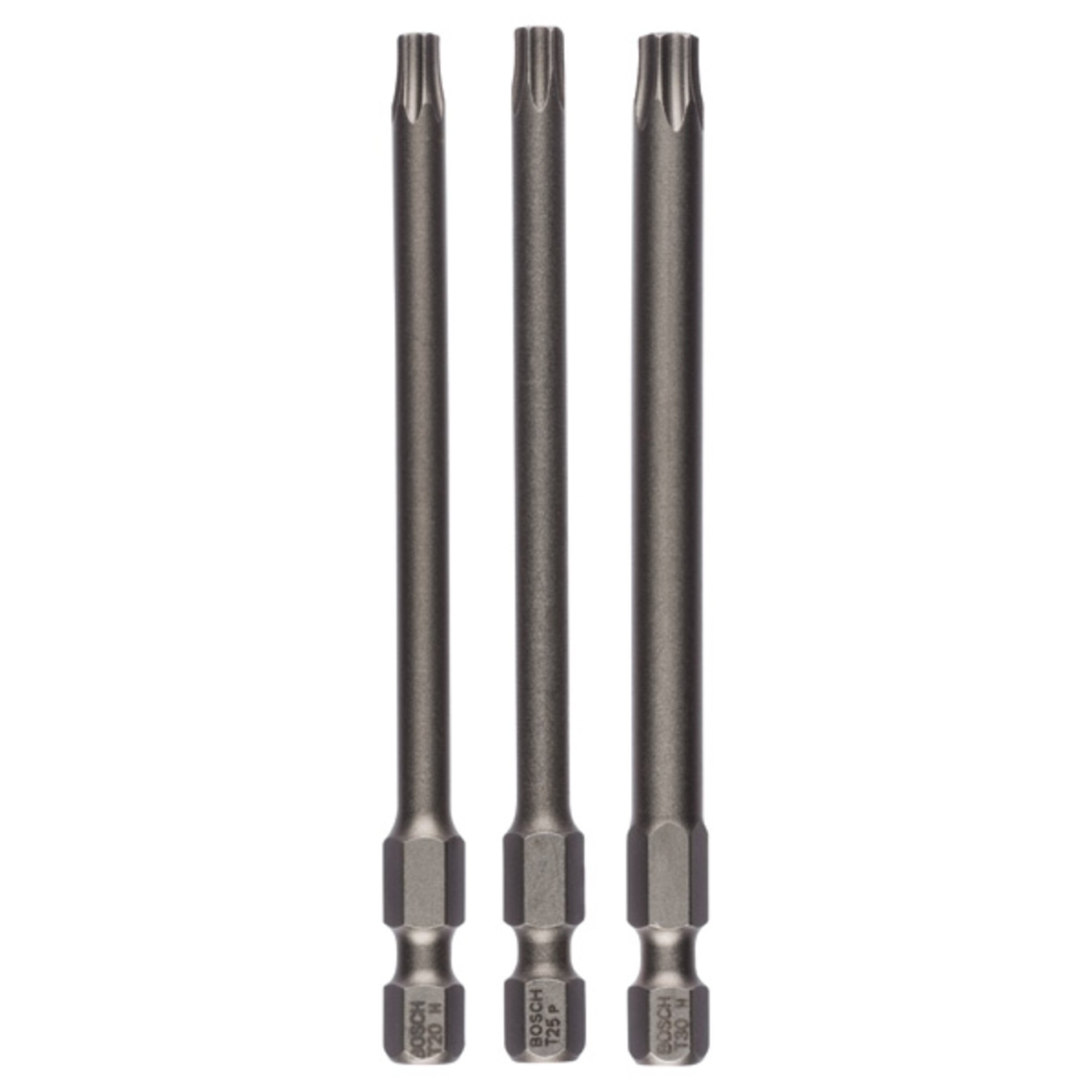 Schrauberbit-Set Extra-Hart, 3-teilig, T20, T25, T30, 89 mm