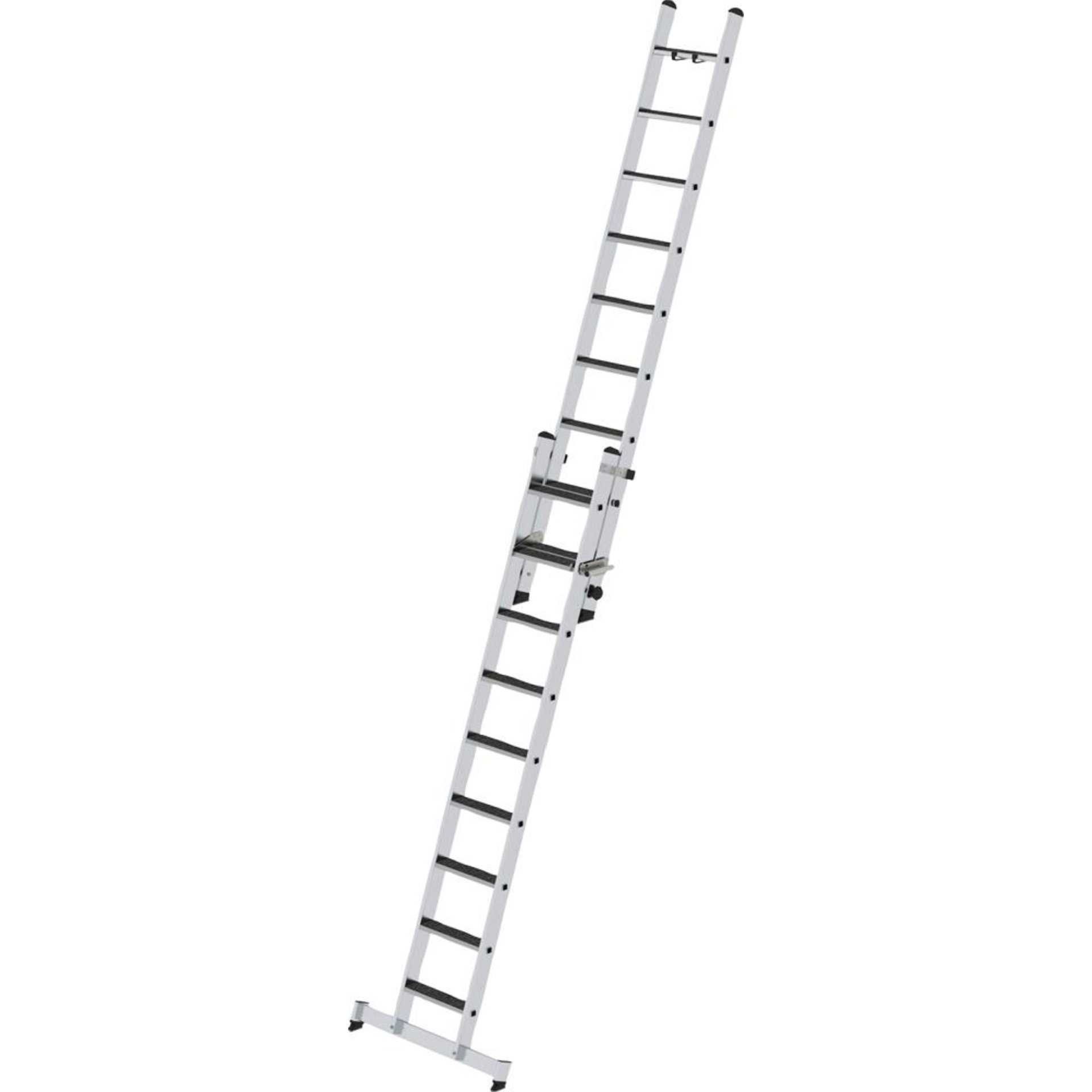 Alu-Schiebeleiter 2x9 Stufen R13 Leiterlange 2,77m eingef.Arbeitshohe bis 5,45 m