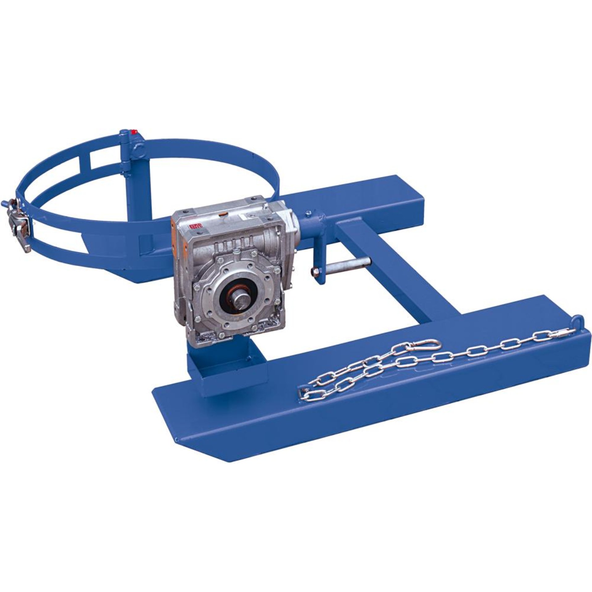 Fasskipper Kurbel, Tragkraft 360kg 1 x Fass enzianblau RAL 5010