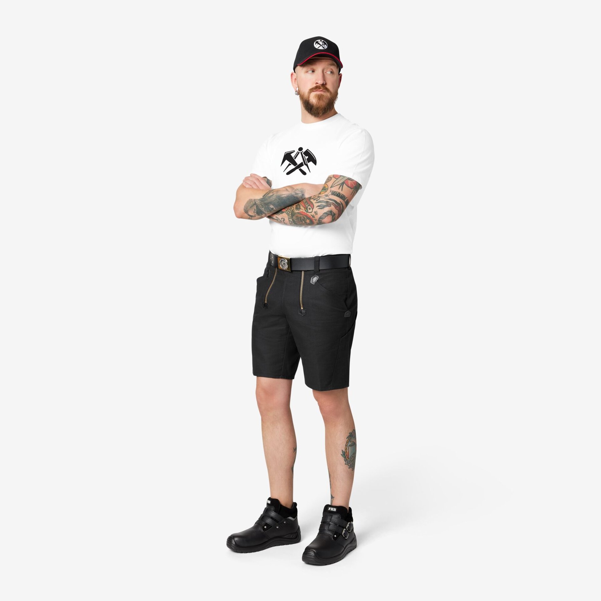 WIM Zunft-Shorts Rips-Moleskin schwarz 42