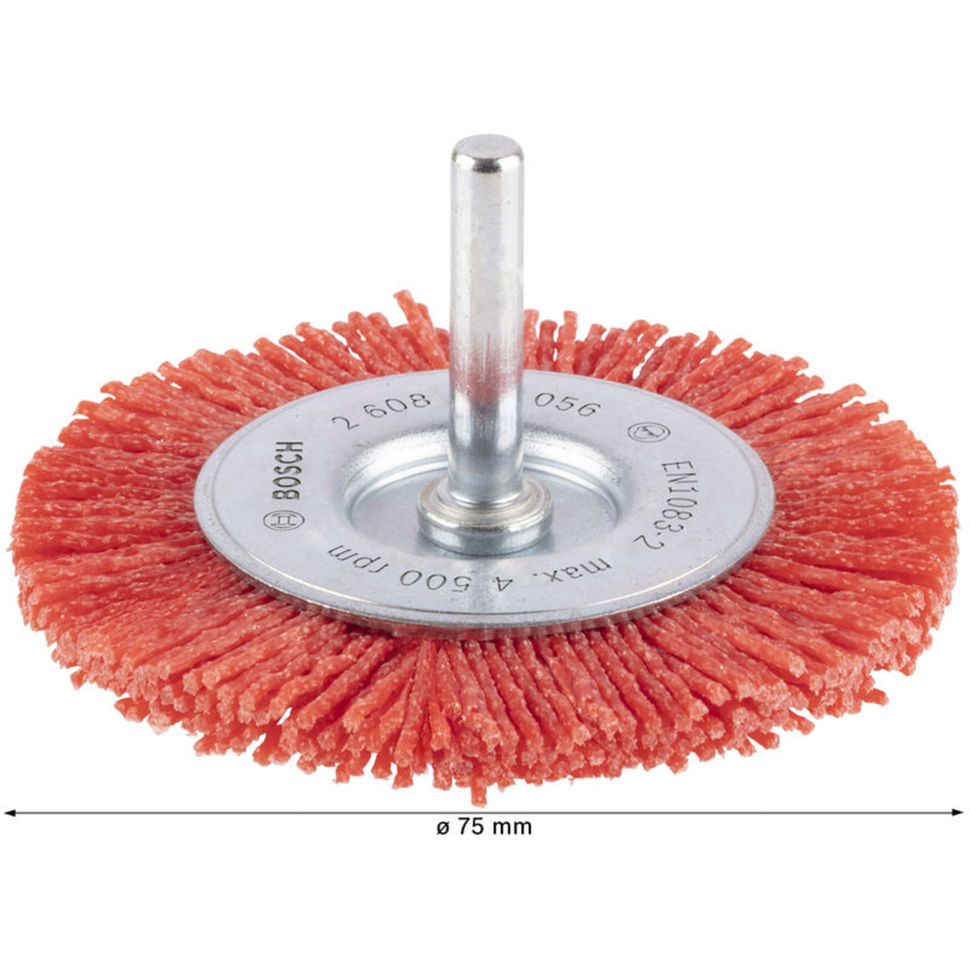 PRO Multi Material clean Scheibenbürste, gerader Schaft, 75 x 1 mm