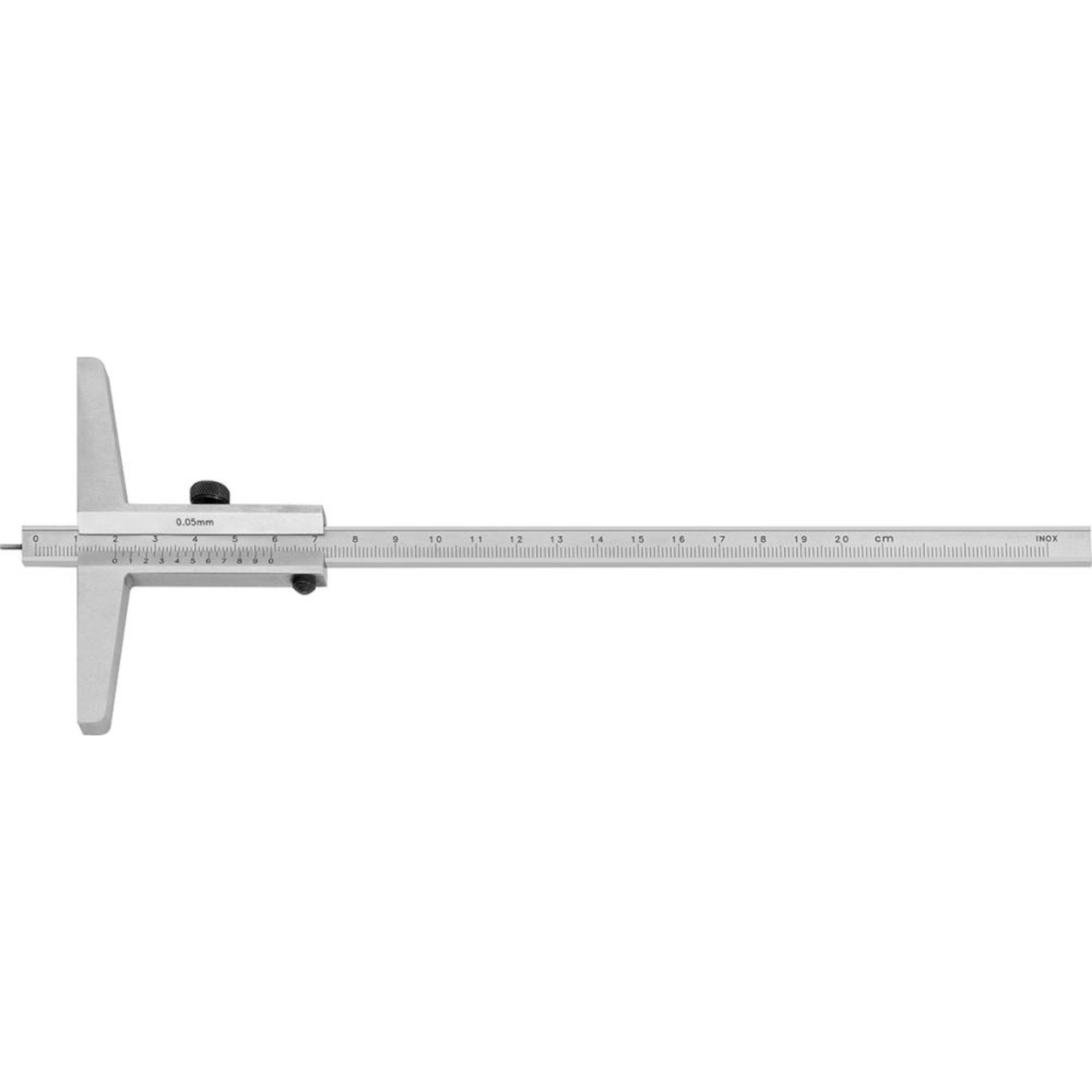 Tiefenmessschieber mit Messstift 80mm 1/50 FORTIS