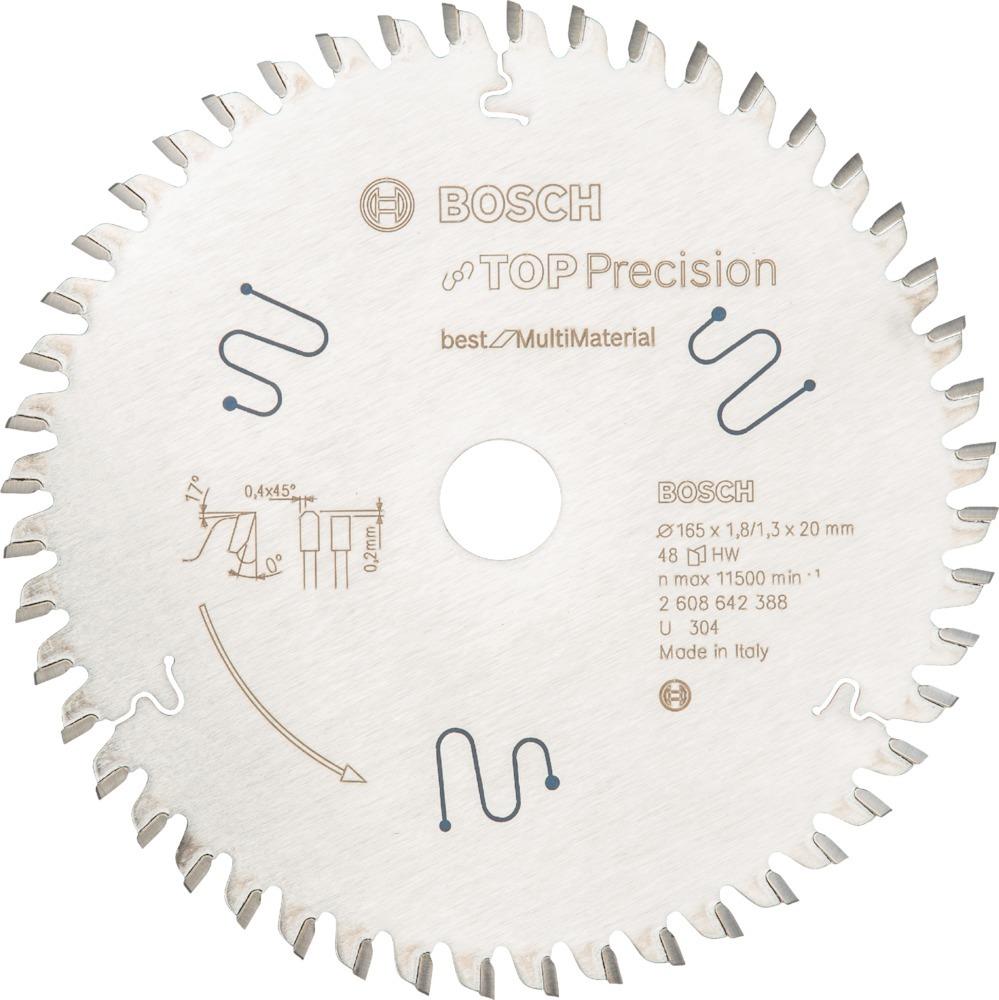 Bosch Kreissägebl. HW f.Tauchs.165x20x48T Bosch Kreissägebl. HW f.Tauchs.165x20x48T