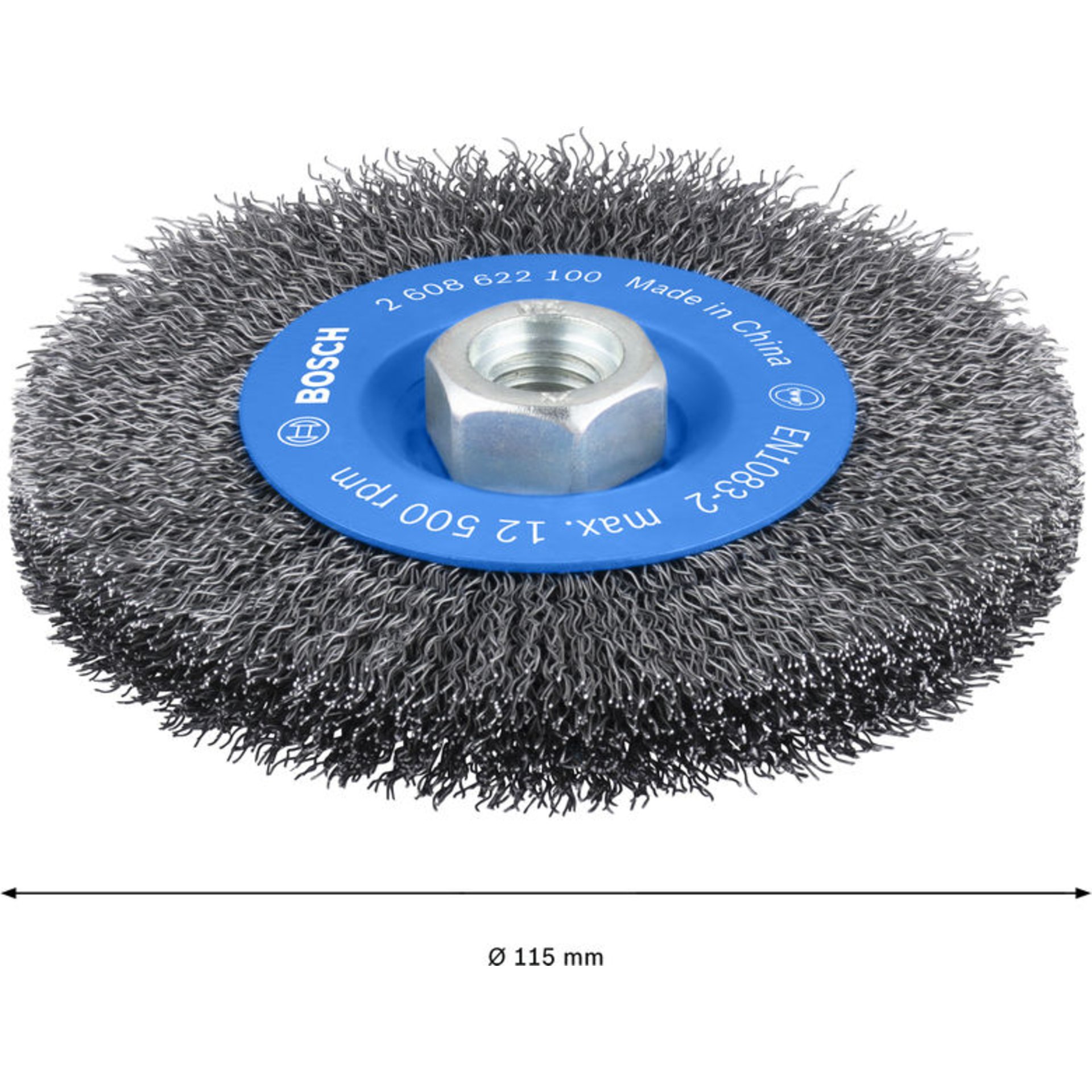 PRO Metal clean Scheibenbürste, 115 x 0,3 mm, Gewinde