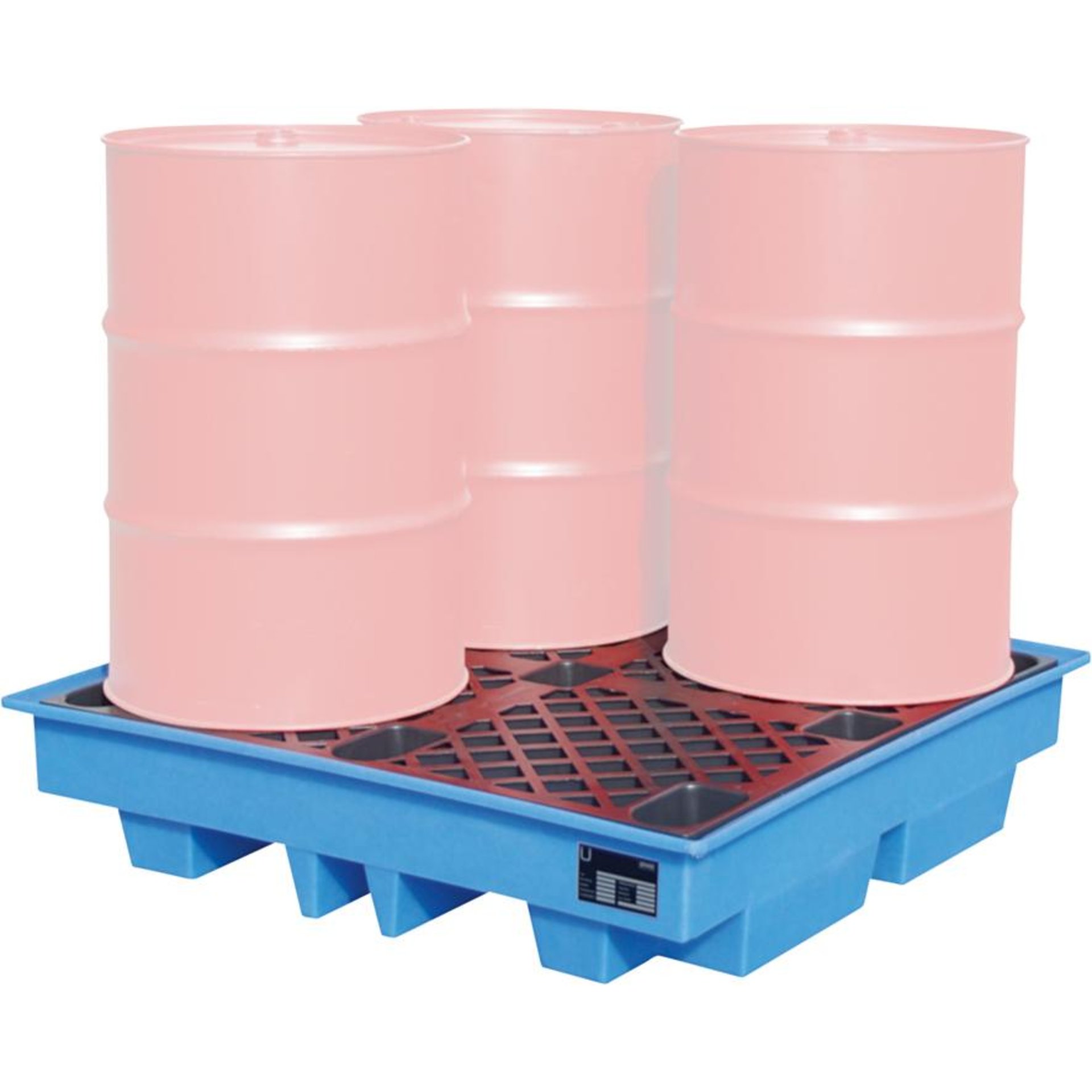 Auffangwann 1280x1280x2754 Fässer a 200 l