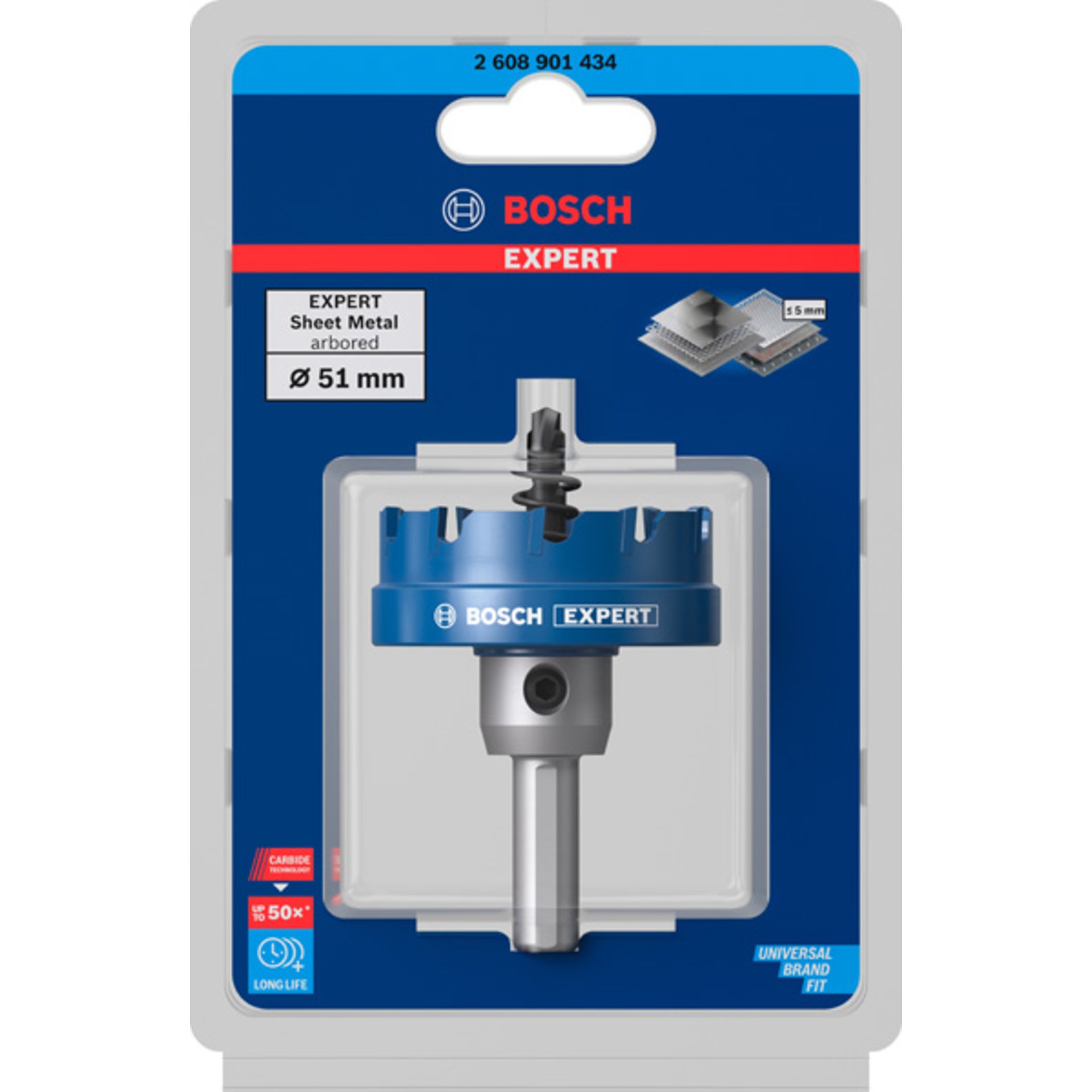 EXPERT Sheet Metal Lochsäge für Stahlblech 51 mm